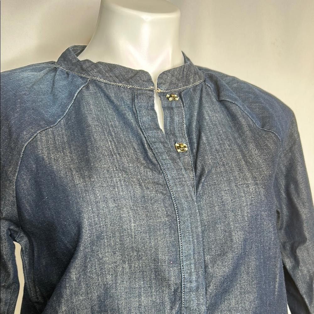 Designer AG Adriano Goldschmied Denim Long Sleeve Top, Small Size S / US 4 / IT 40 - 2 Thumbnail