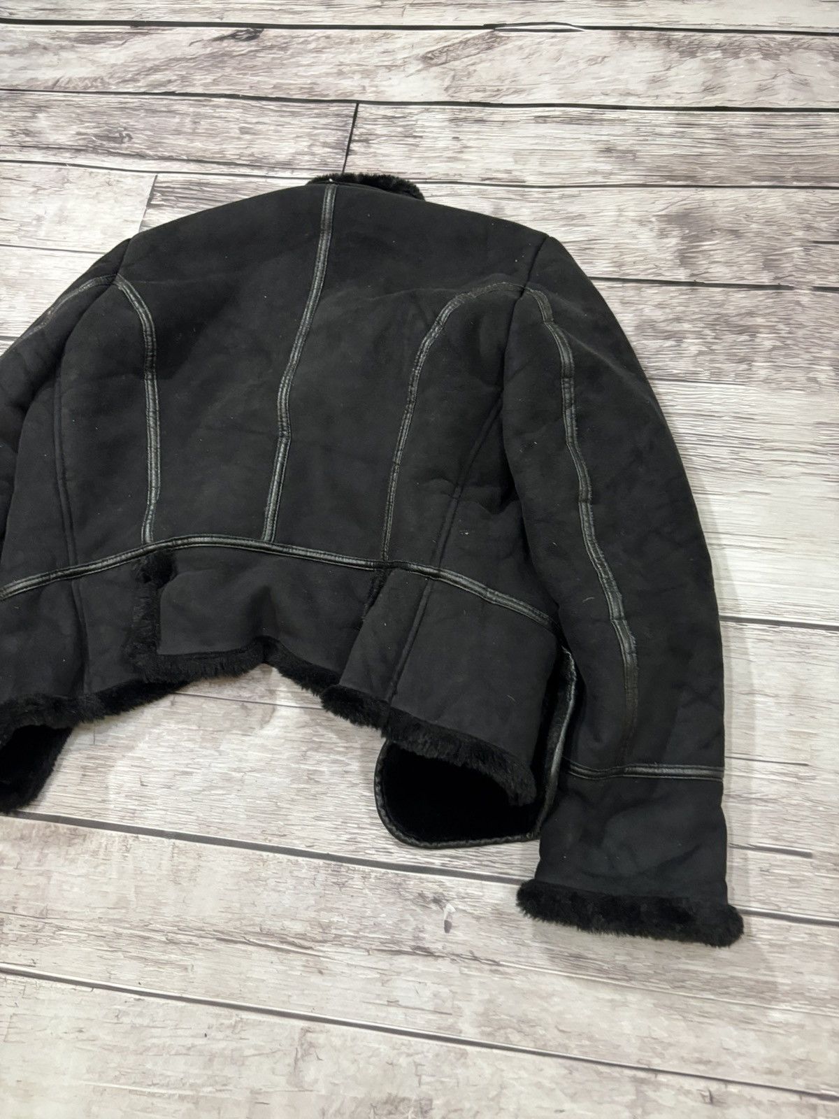 Japanese Brand × Le Grande Bleu (L.G.B.) Yohji Yamamoto Balenciaga Playboi Carti Style Leather Jacket Size US S / EU 44-46 / 1 - 8 Thumbnail