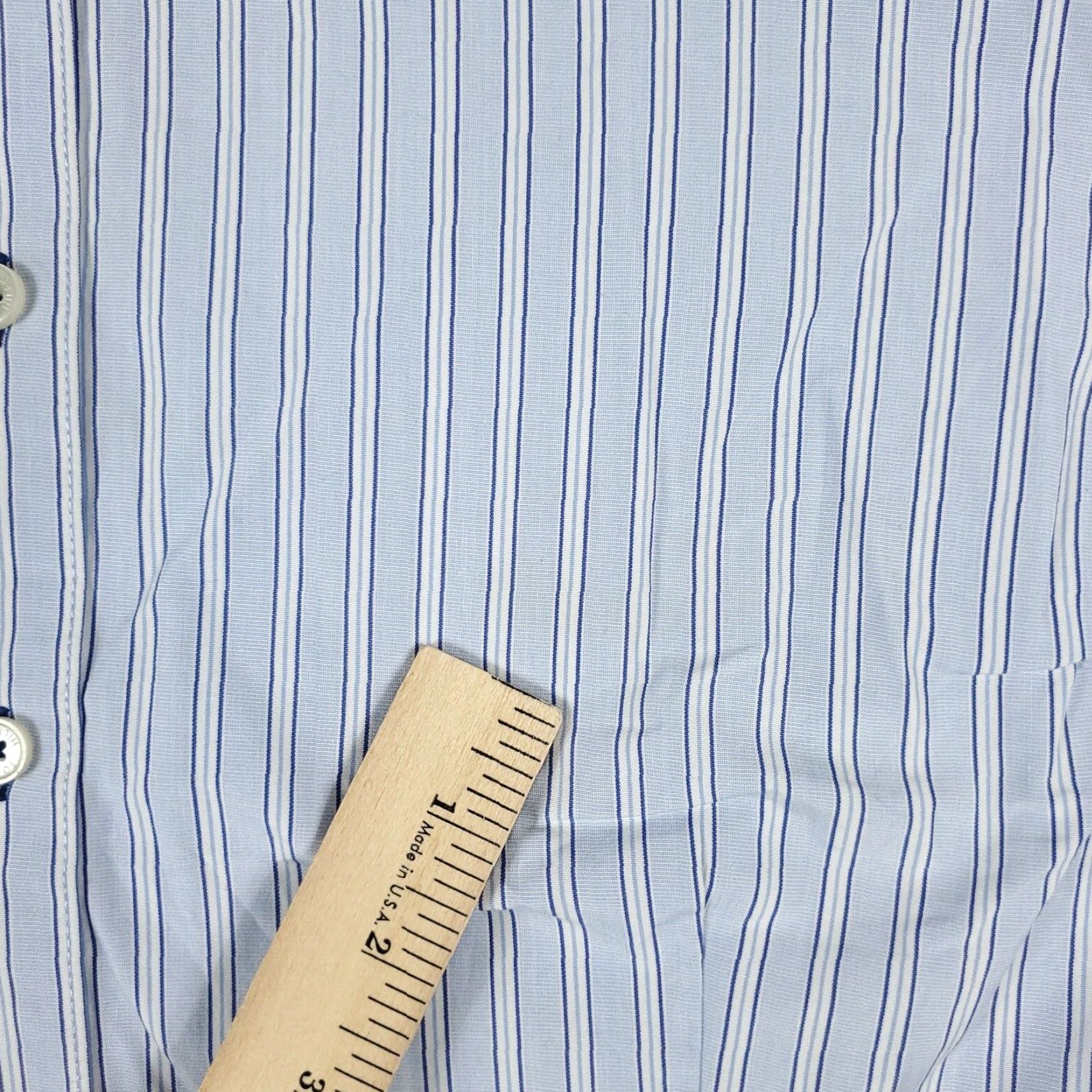 Tommy Hilfiger Tommy Hilfiger Women's Button-Up Shirt Size 14 Blue Striped Long Sleeve Casual Modern Preppy Size XL / US 12-14 / IT 48-50 - 6 Thumbnail