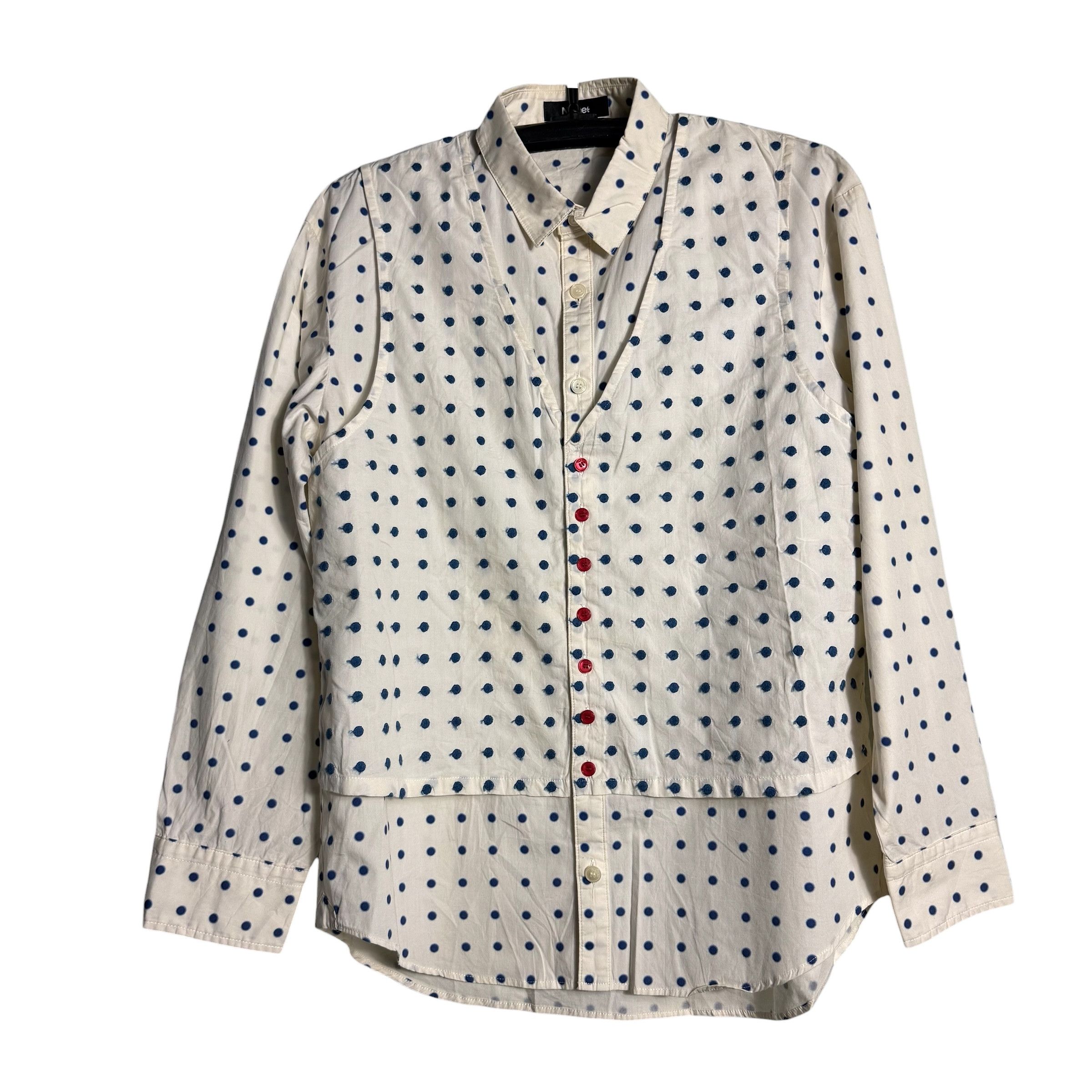 Ne-Net 🔥RARE🔥Ne-net L/S Polka Dot Special Layer Button Up Shirt Size US L / EU 52-54 / 3 - 1 Thumbnail