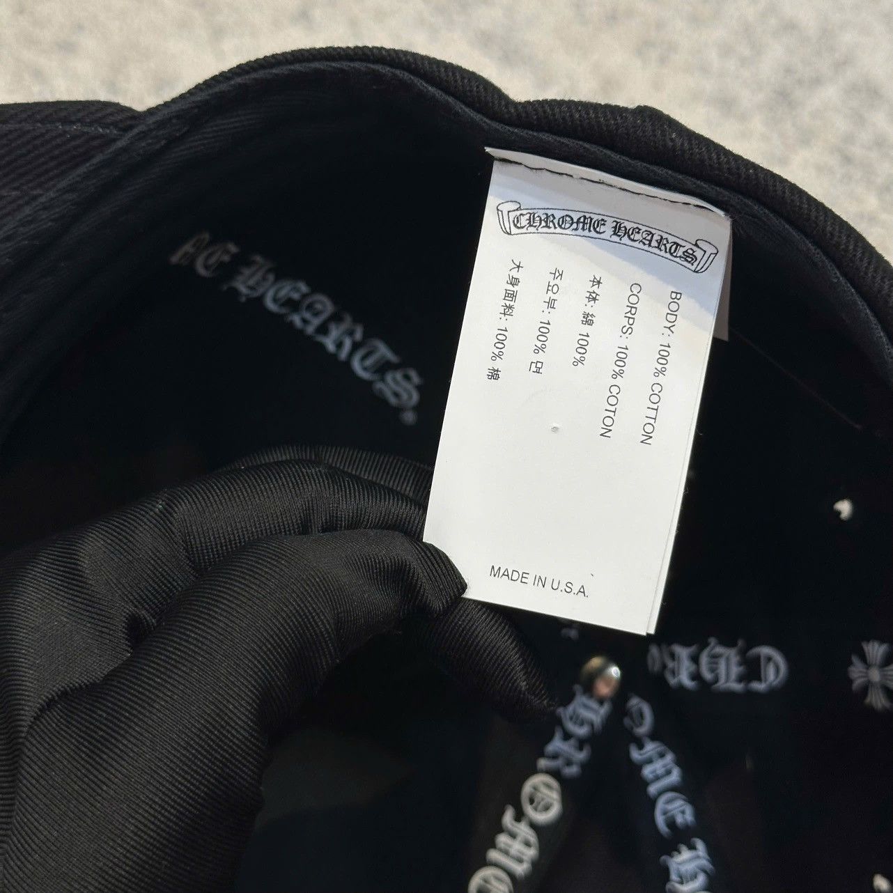 Chrome Hearts Chrome Hearts cross BSBL cap denim black Size ONE SIZE - 8 Thumbnail