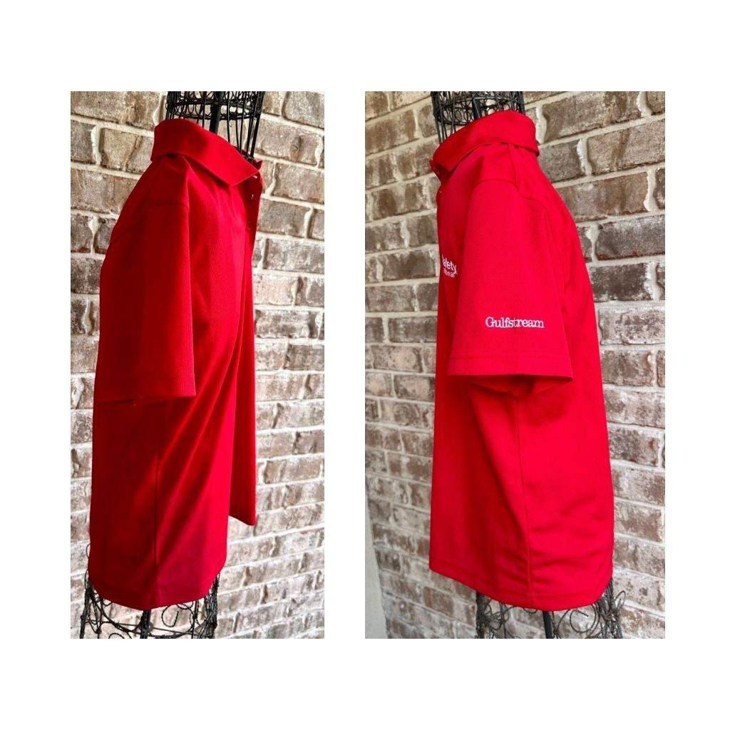 Port Authority × Vintage Flight Safety International Gulfstream Ladies Polo Shirt Size S / US 4 / IT 40 - 7 Thumbnail
