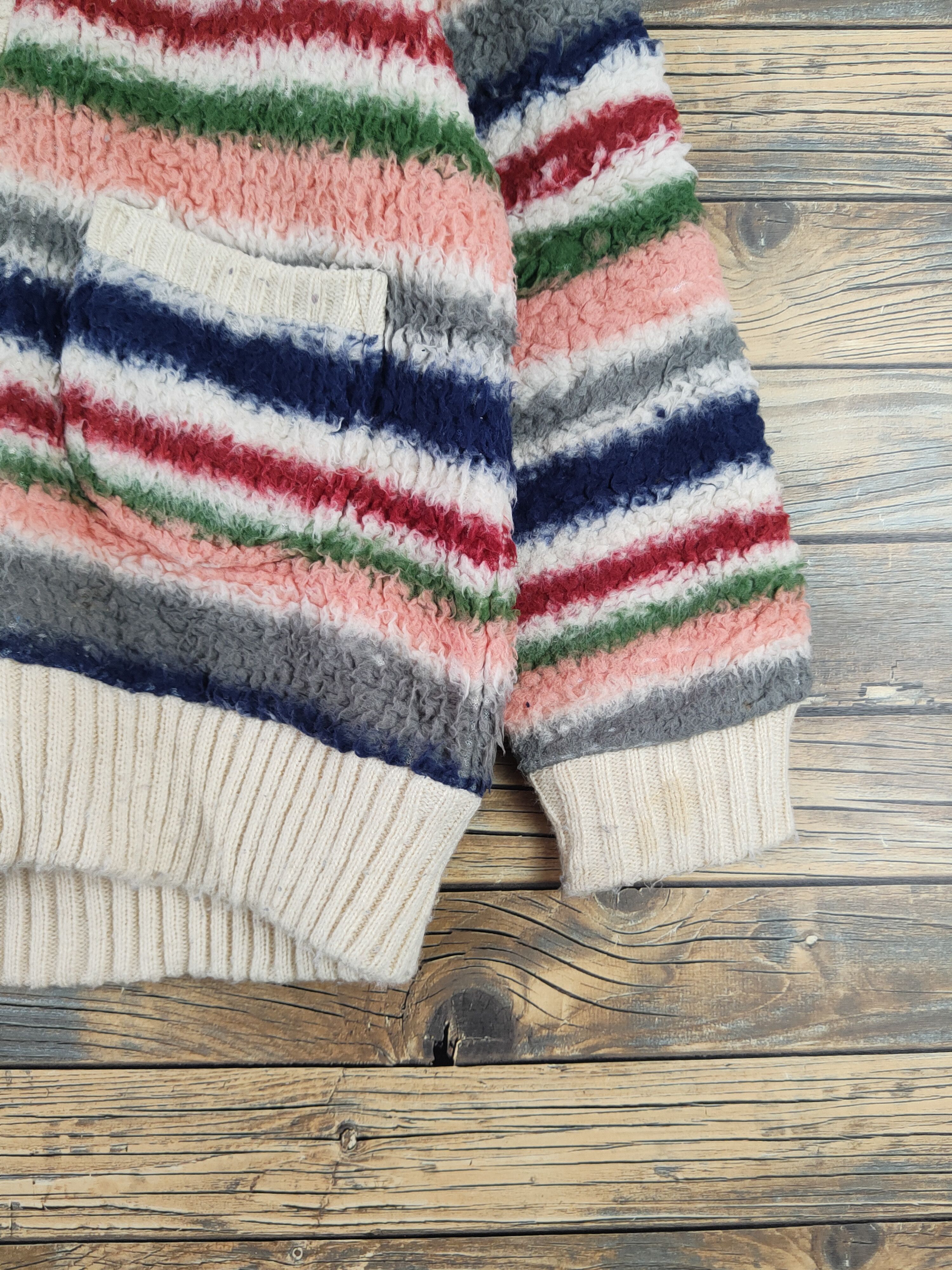 Japanese Brand Ganiel Mix Fur Faux Knitwear Sweaters #W2176 Size US S / EU 44-46 / 1 - 6 Thumbnail
