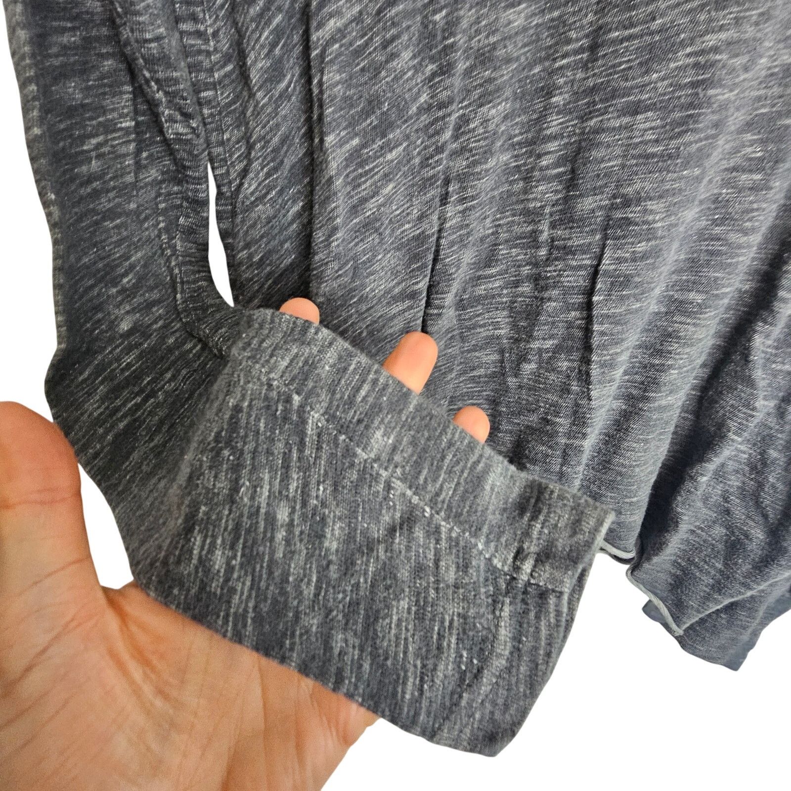 Free People Free People FP Beach Turtleneck Gray Shirt Women OS Size ONE SIZE - 4 Thumbnail