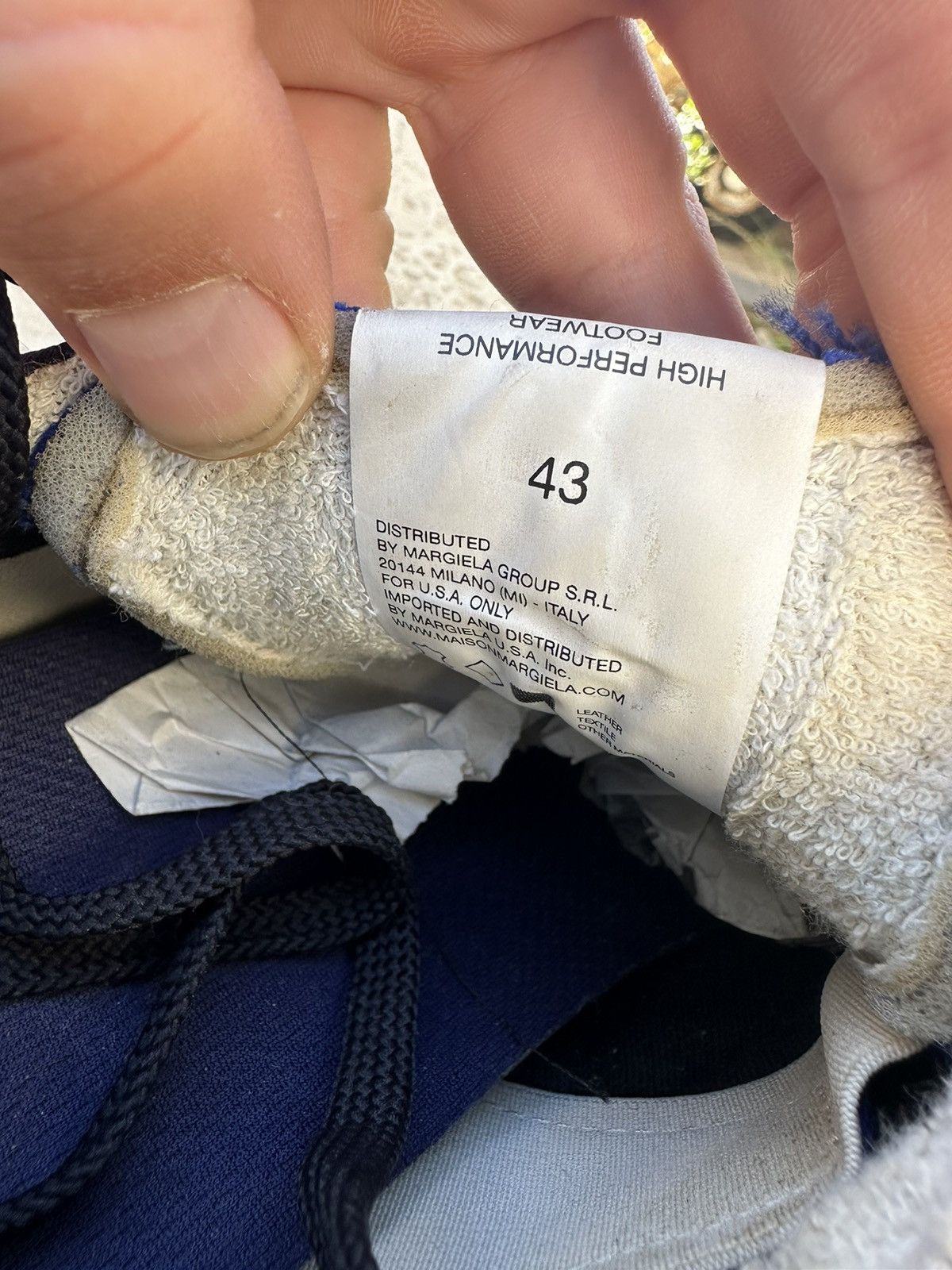 Maison Margiela Maison Margiela Replica Runner Sneakers Shoes Blue 43 size Size US 10 / EU 43 - 6 Thumbnail
