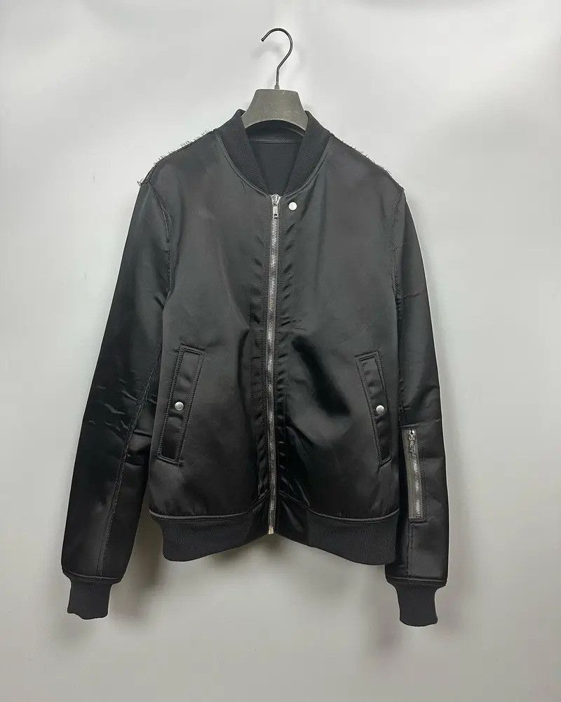 Rick Owens FW21 ‘GETHSEMANE’ Frayed Seam Bomber Jacket Size US XL / EU 56 / 4 - 1 Thumbnail