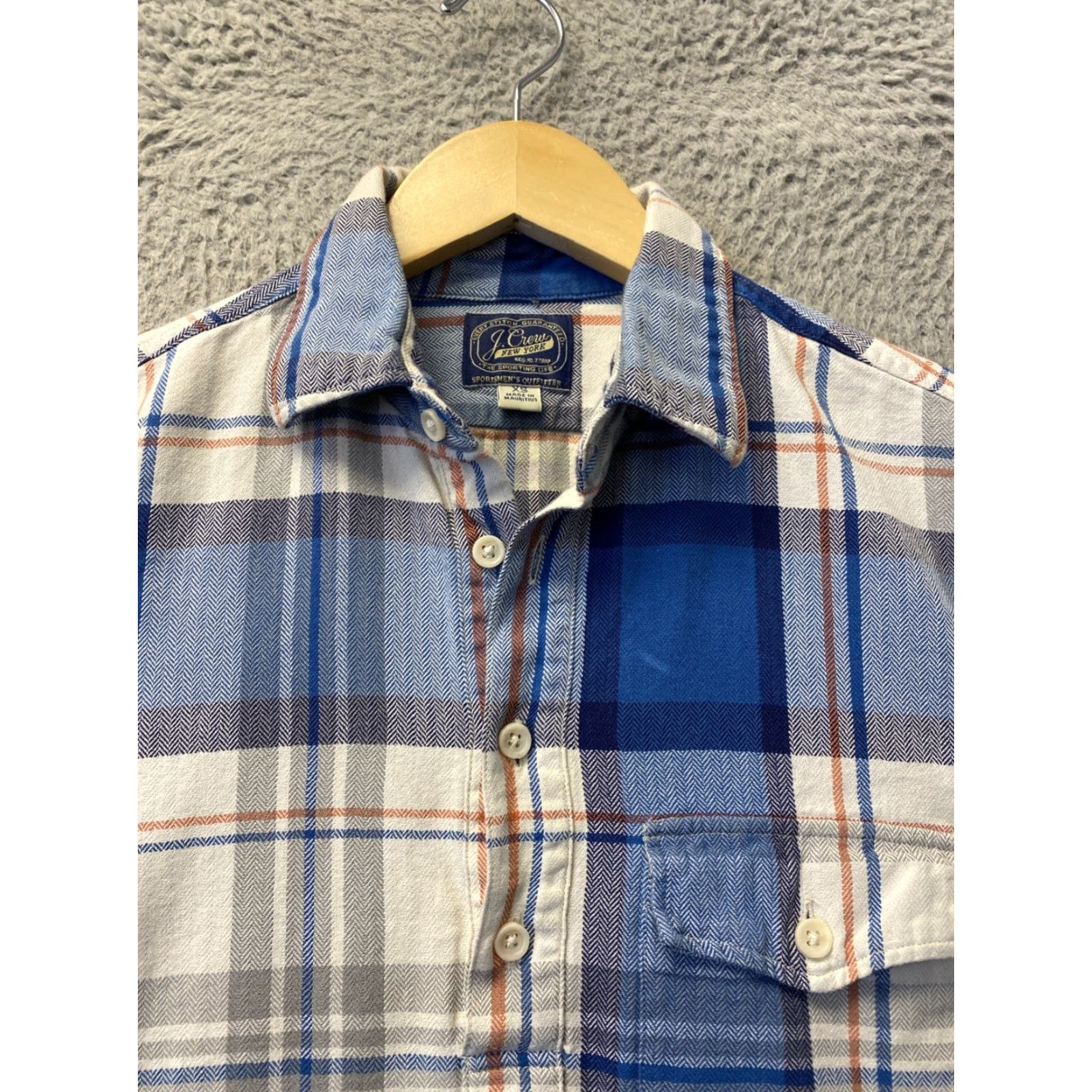 J.Crew J.CREW Mens XS Flannel 1/4 Button Up Shirt Long Sleeve Plaid Multicolor Button-Down Winter Fall Spring Casual Workwear Mens Size US XS / EU 42 / 0 - 3 Thumbnail
