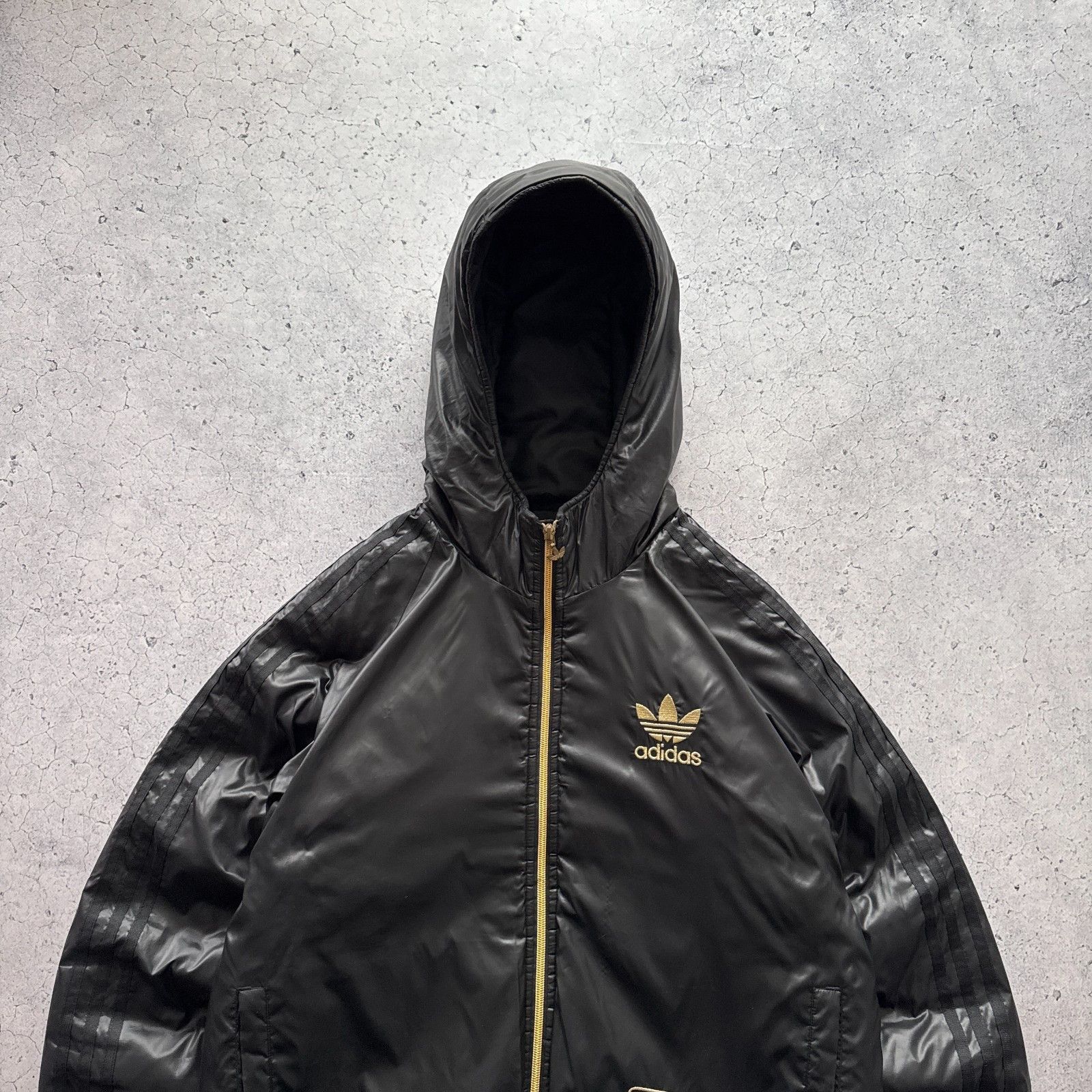 Adidas Adidas Chile 62 Vintage Fleece Zip Hooded Jacket Nylon Size US M / EU 48-50 / 2 - 3 Thumbnail