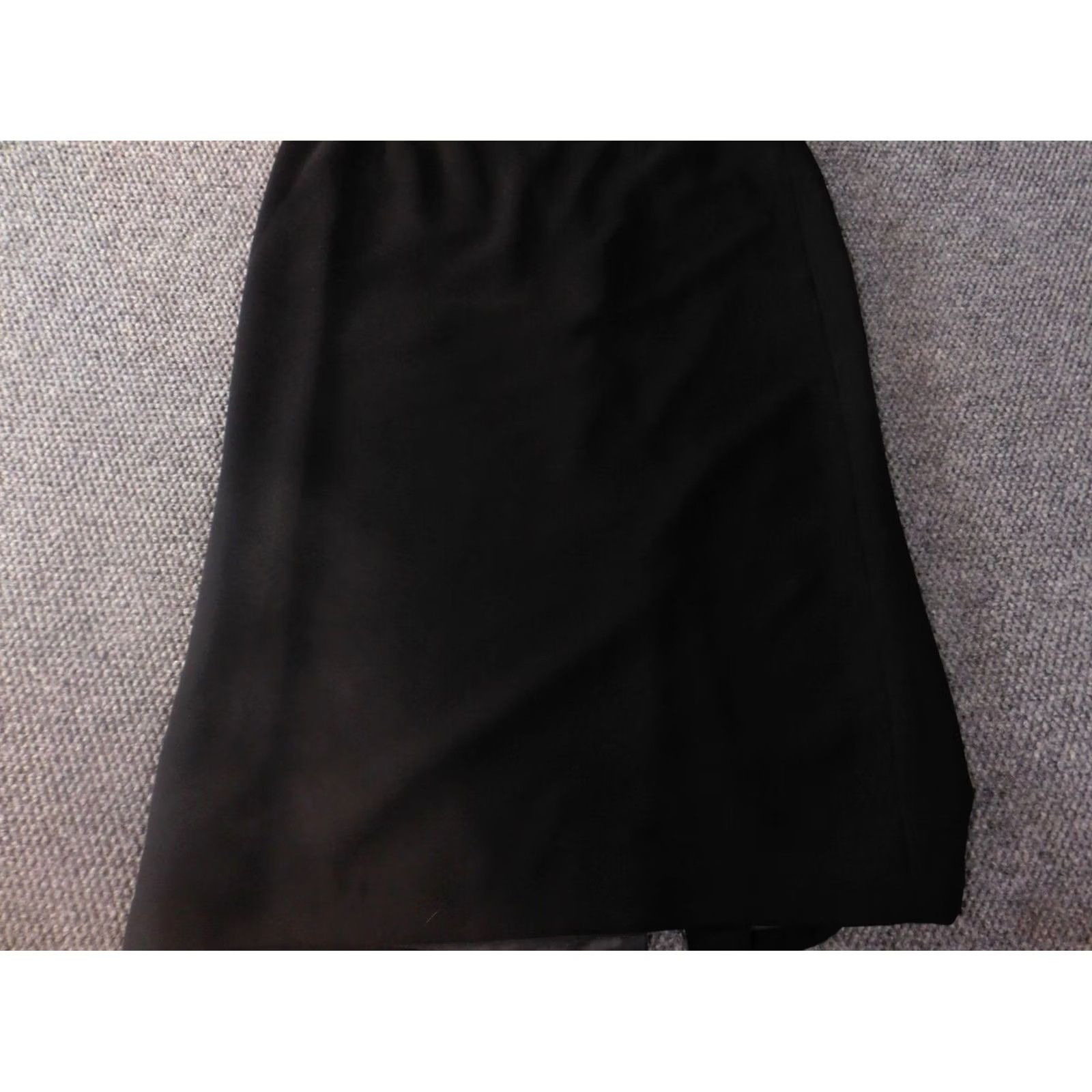 Essentials Jones Wear Skirt Womens 16 Black A-Line Knee Length Zip Knee Length Black Art Vintage: No Size 38" / US 16 / IT 52 - 2 Thumbnail