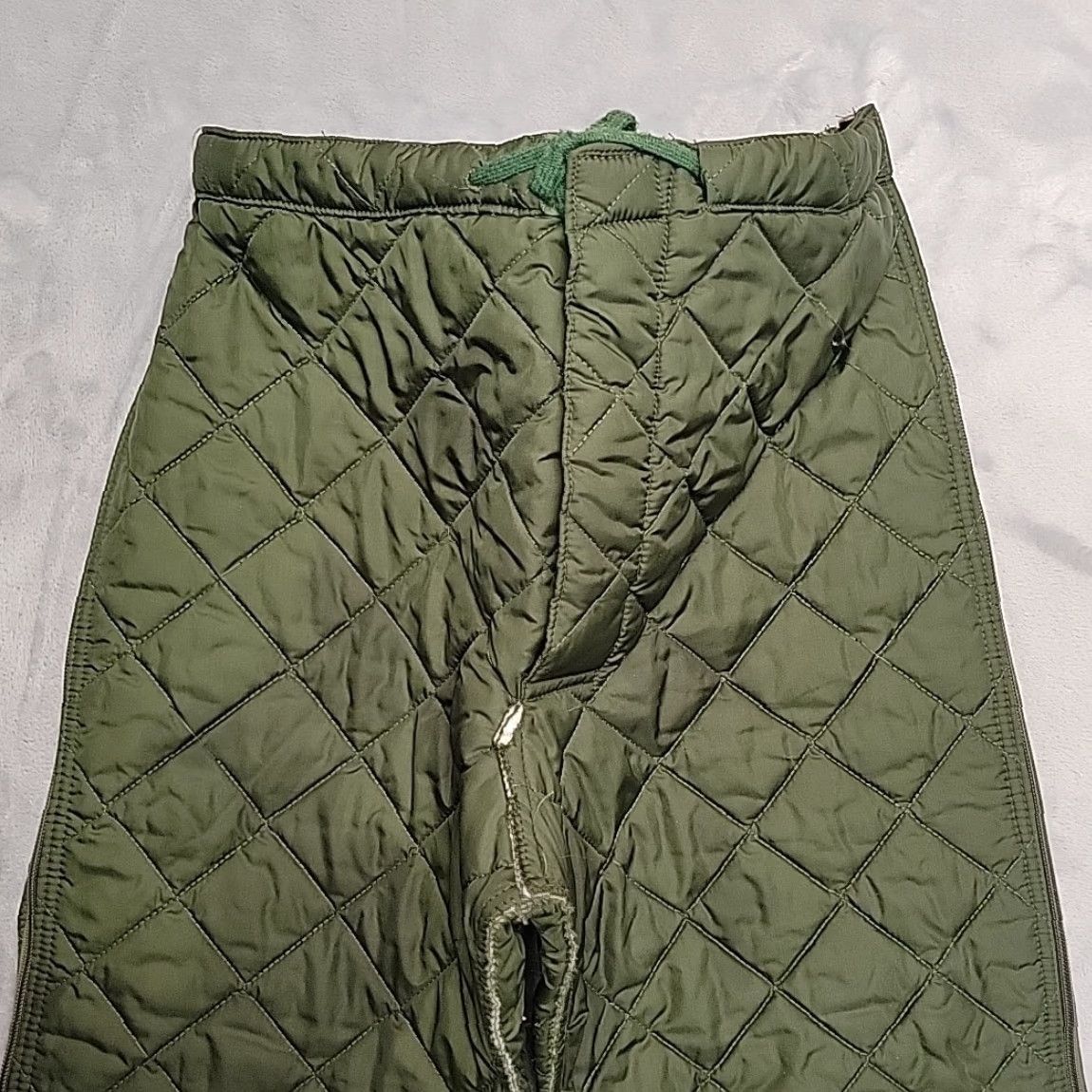 Olive US Army Pants Mens Small Olive Extreme Cold Weather Insulated Quilted Liner Size US 30 / EU 46 - 3 Thumbnail