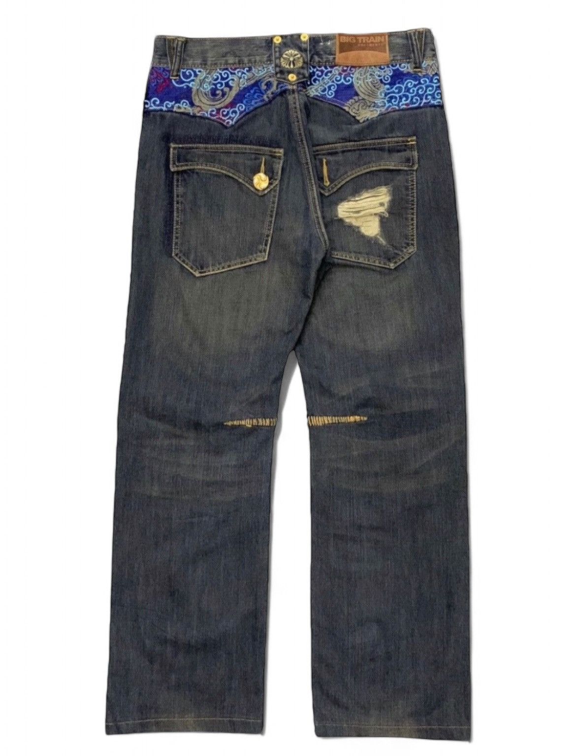 Osaka Big Train Japan Distressed Loose Crafted Jeans