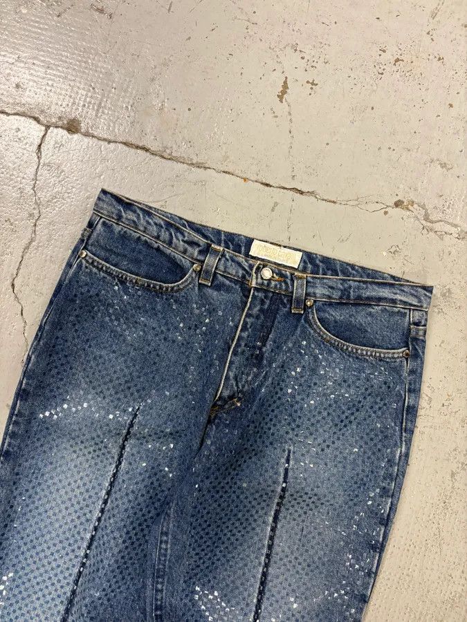 Roberto Cavalli FW1999 Roberto Cavalli Blue Dynamic Royal Denim Jeans Size 26" / US 2 / IT 38 - 5 Thumbnail
