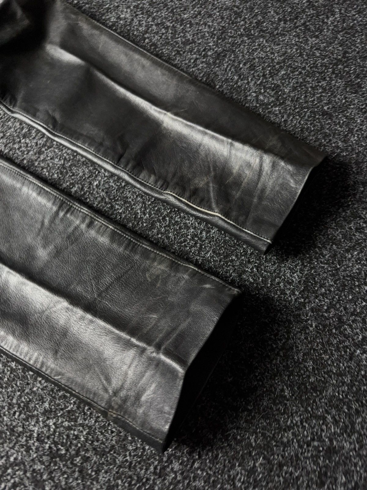 Leather Y2K Vintage Leather Pants Opium Style Alt Biker USA Rare Size US 28 / EU 44 - 2 Thumbnail