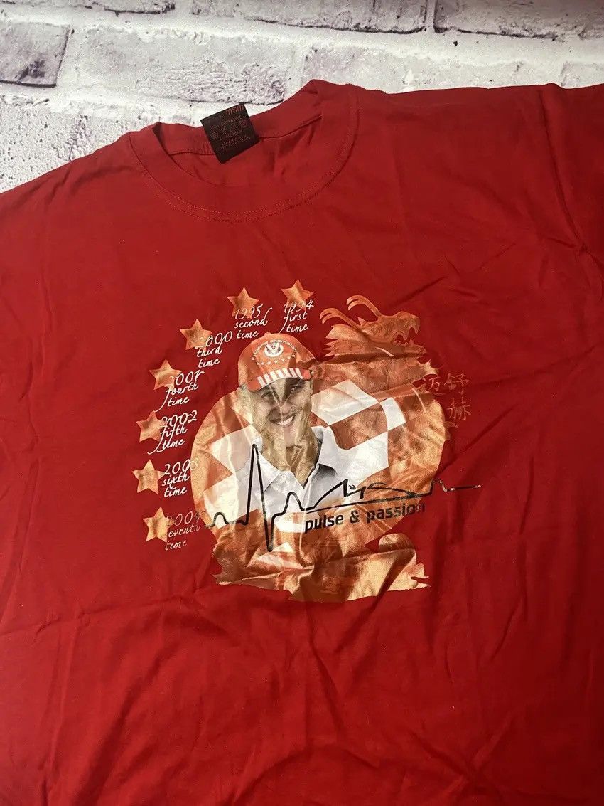 Ferrari Vintage Michael Shumacher tee on the whole T-shirt 2004s Size US XL / EU 56 / 4 - 2 Thumbnail