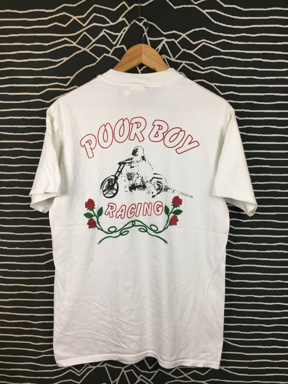 Vintage Vtg 90s Poor Boy Racing Performance Harleys Tee Size US M / EU 48-50 / 2 - 1 Thumbnail