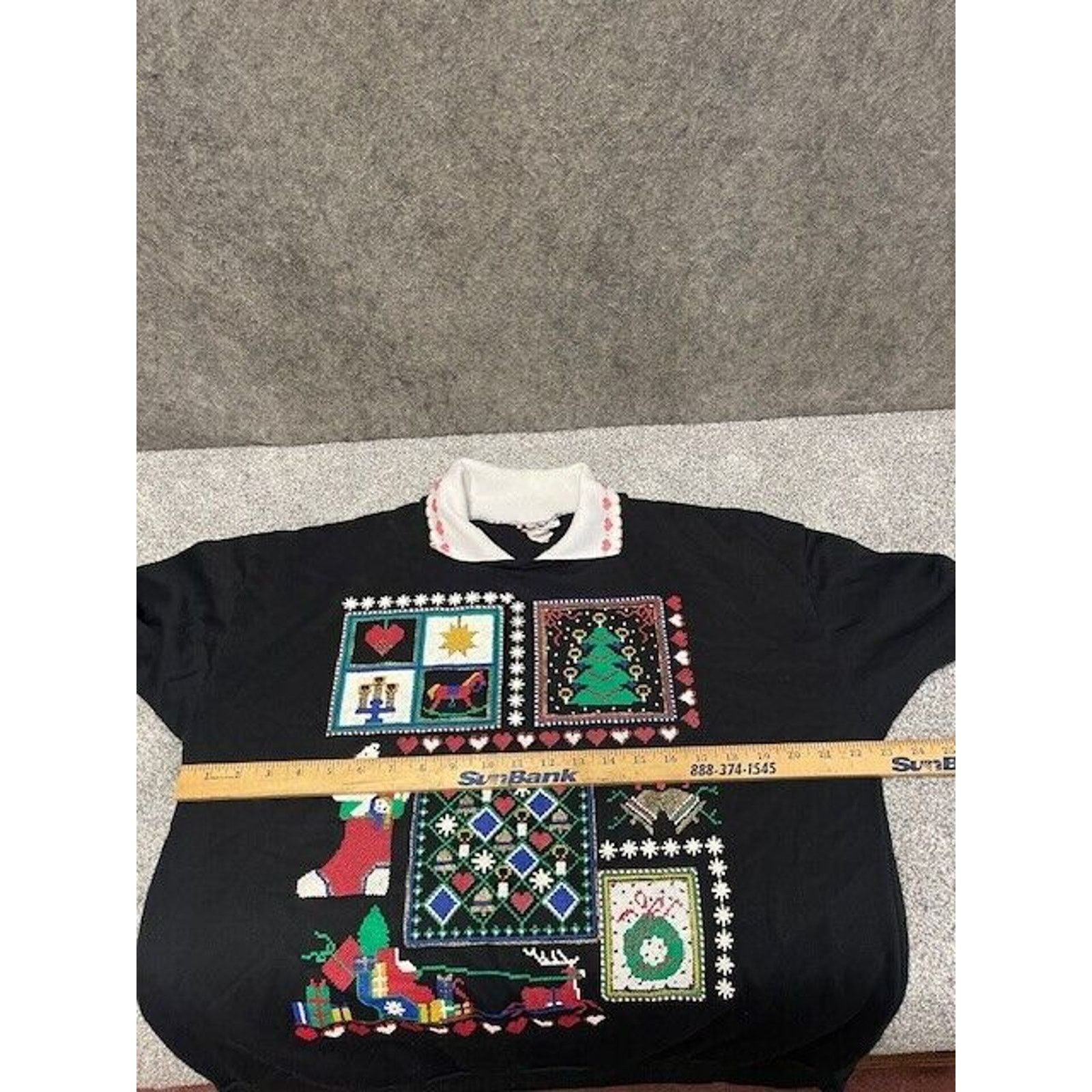 Other Vintage Christmas Sweatshirt Women M Ugly Sweater Kitsch USA Size M / US 6-8 / IT 42-44 - 6 Thumbnail