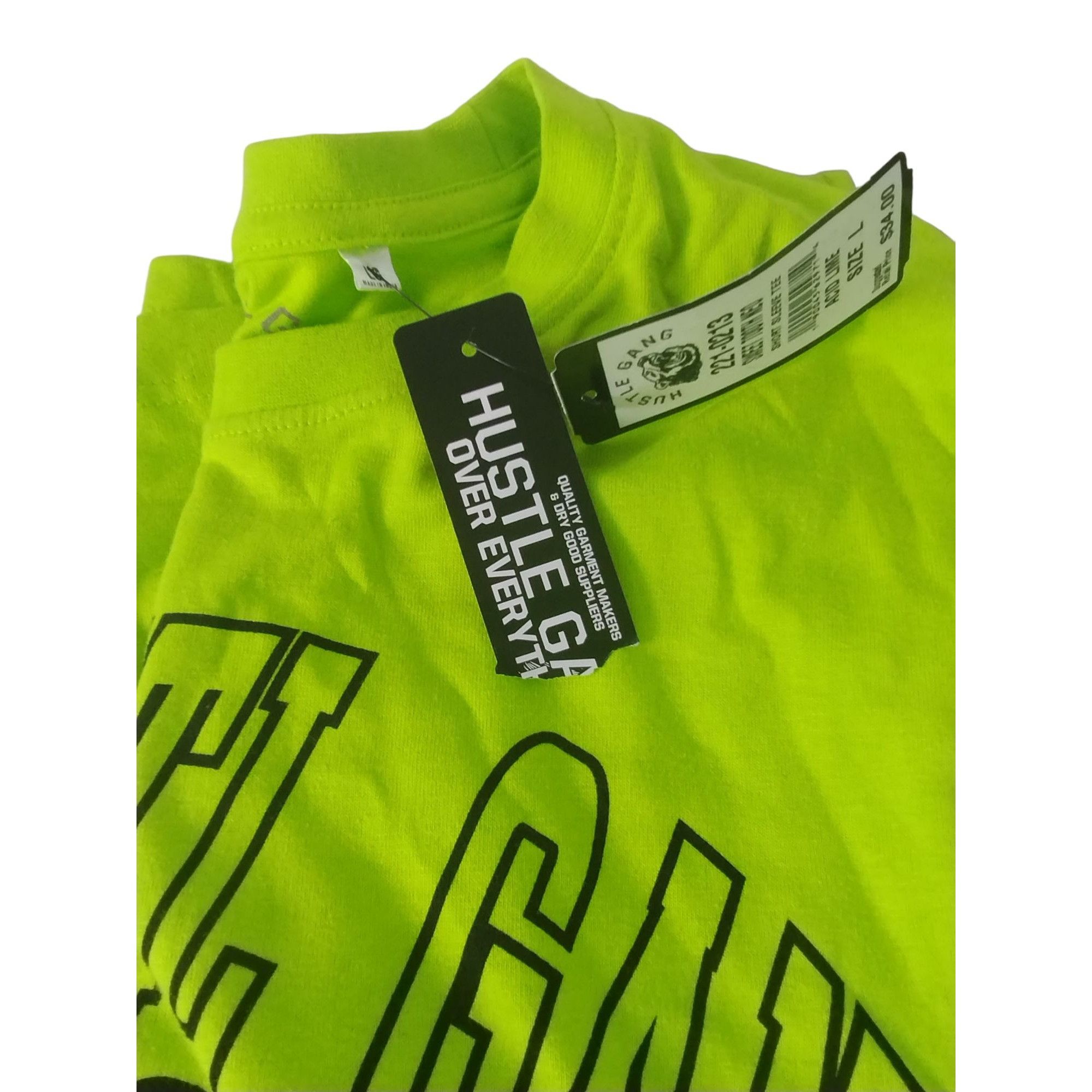 Hustle Gang Hustle Gang Mens Large Acid Lime Sweet Tooth Grizzly Bear Gr Size US L / EU 52-54 / 3 - 8 Thumbnail