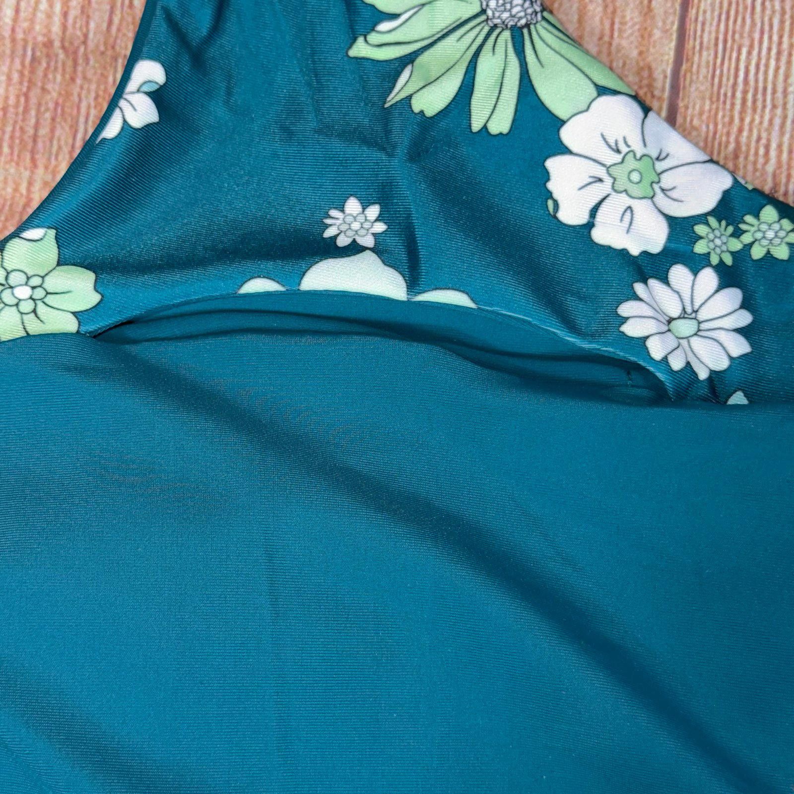 Other Aimage Large One-Shoulder Floral Bikini Top NWT Size ONE SIZE - 3 Thumbnail