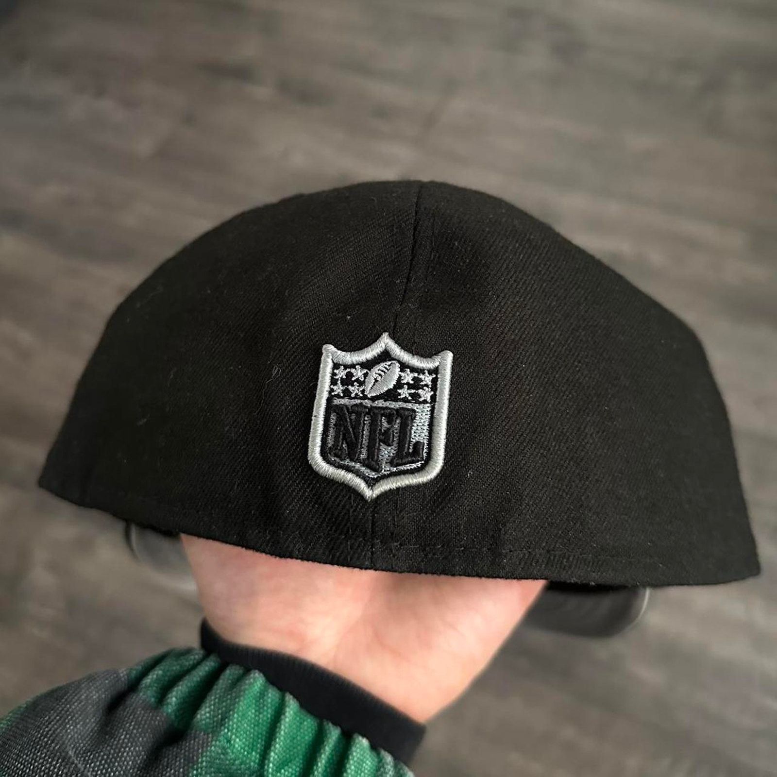 NFL × New Era Vintage New Era Black Basic Oakland LA Raiders Fitted Hat Size ONE SIZE - 5 Thumbnail