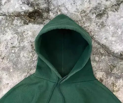 Aran Isles Knitwear × Japanese Brand Green retro loose casual hooded sweatshirt Size US M / EU 48-50 / 2 - 4 Thumbnail