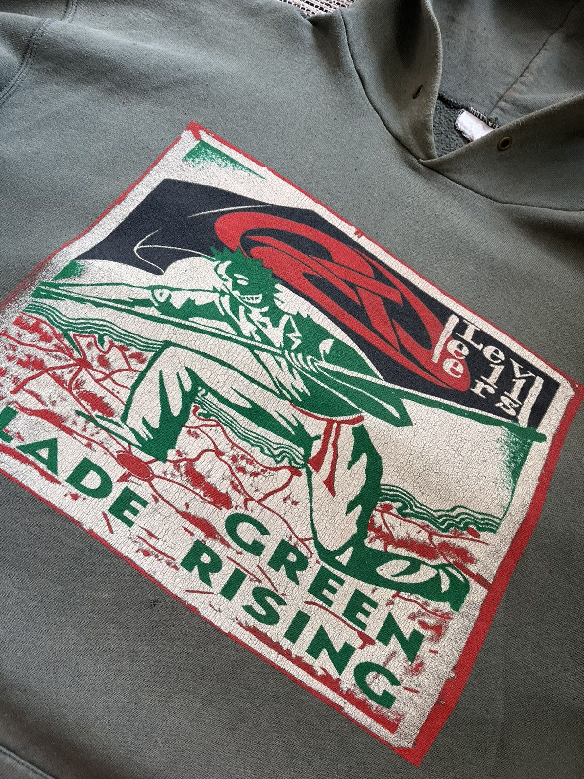 Band Tees × Vintage 00s Vintage The Levellers Distressed Hoodie PUNK 2003 Tour Size US XL / EU 56 / 4 - 11 Thumbnail