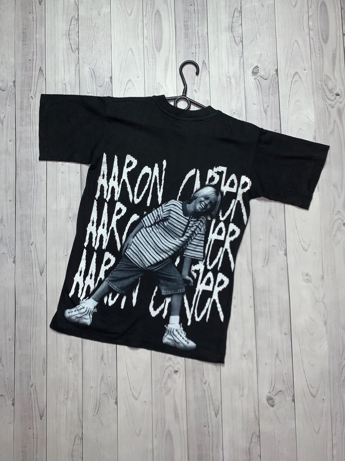 Rap Tees × Vintage Aaron carter vintage T-shirt big logo tee size S Size US S / EU 44-46 / 1 - 2 Thumbnail