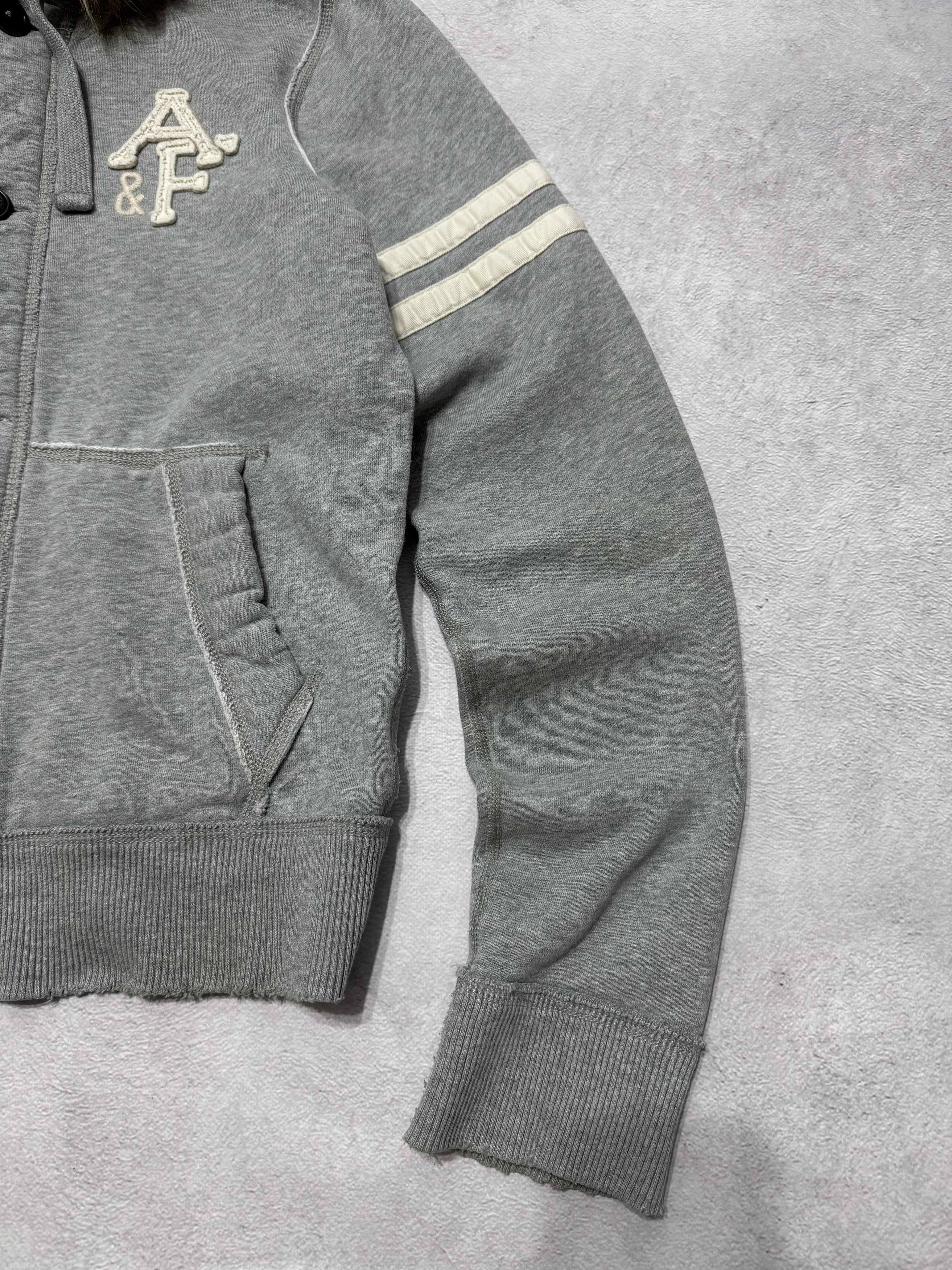Abercrombie & Fitch 2000s Vintage Abercrombie & Fitch Button-Up Fur Hoodie Size US S / EU 44-46 / 1 - 7 Thumbnail