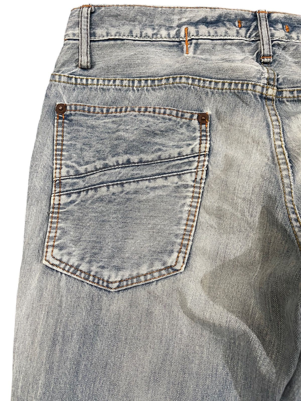 Blue Blue Japan × Le Grande Bleu (L.G.B.) Vintage Blue Way Faded Distressed Denim Size US 34 / EU 50 - 10 Thumbnail