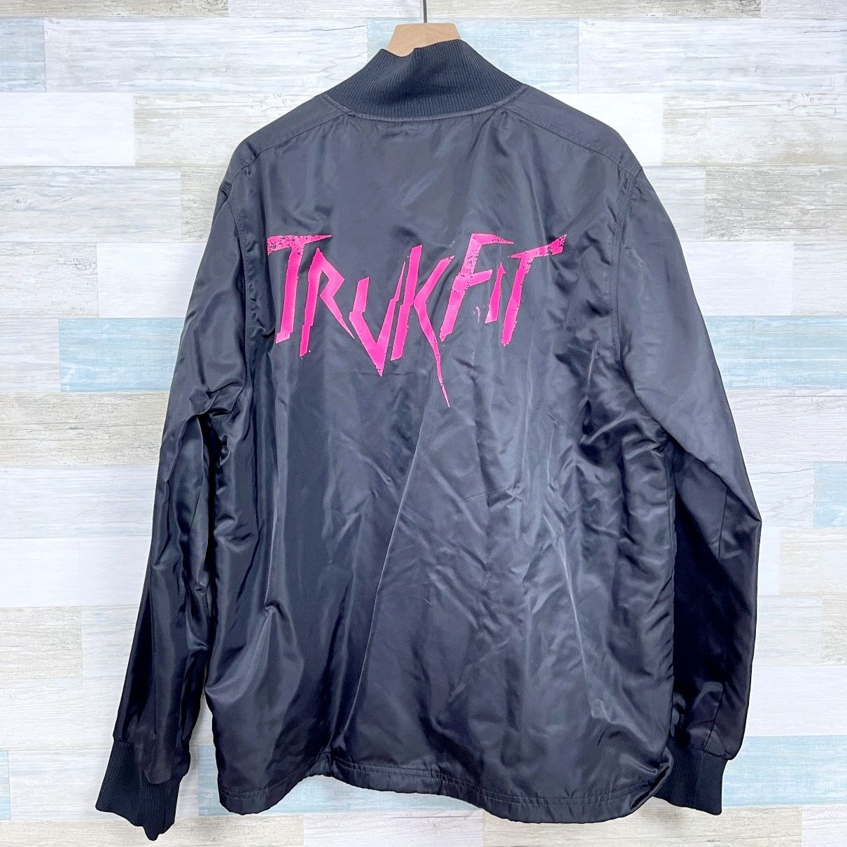 TRUKFIT TRUKFIT Logo Bomber Jacket Black Rare Mens XL Size US XL / EU 56 / 4 - 7 Thumbnail