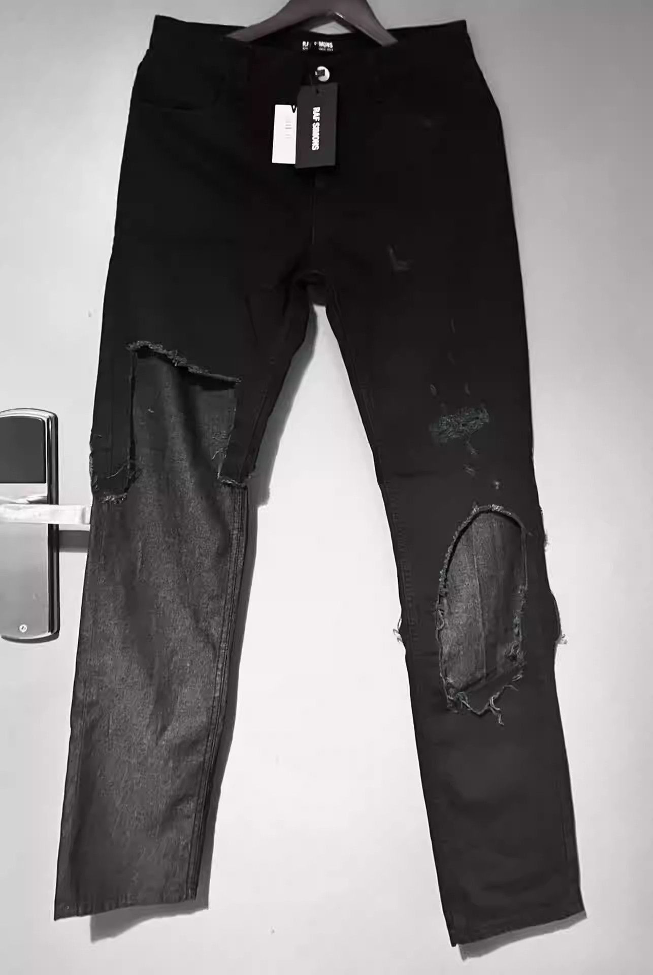 Raf Simons Raf Simons double layer ripped jeans Size US 30 / EU 46 - 1 Thumbnail