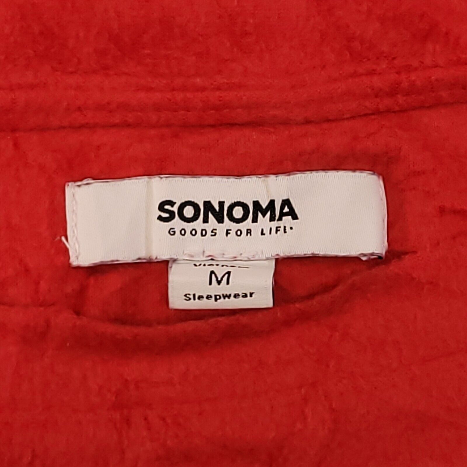 Sonoma Sonoma Sleepwear Casual Pajama Shirt Womens Size Medium Red Size ONE SIZE - 3 Thumbnail
