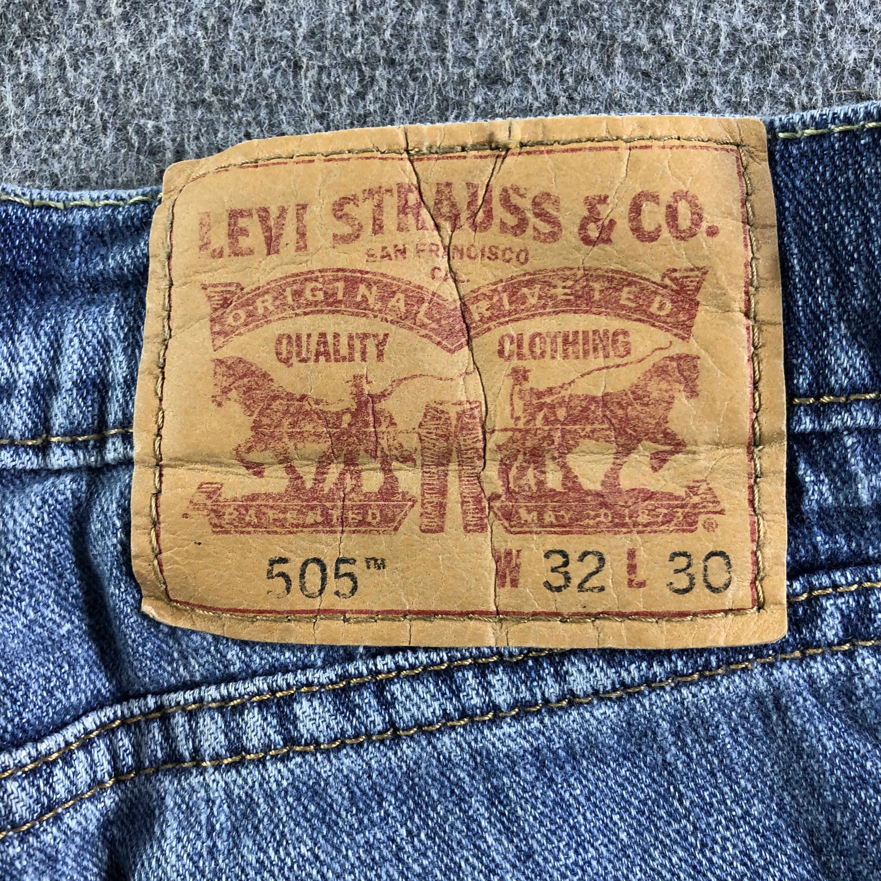 Levi's Vintage Blue Wash Levis 505 Jeans-J4287 Size US 34 / EU 50 - 5 Thumbnail