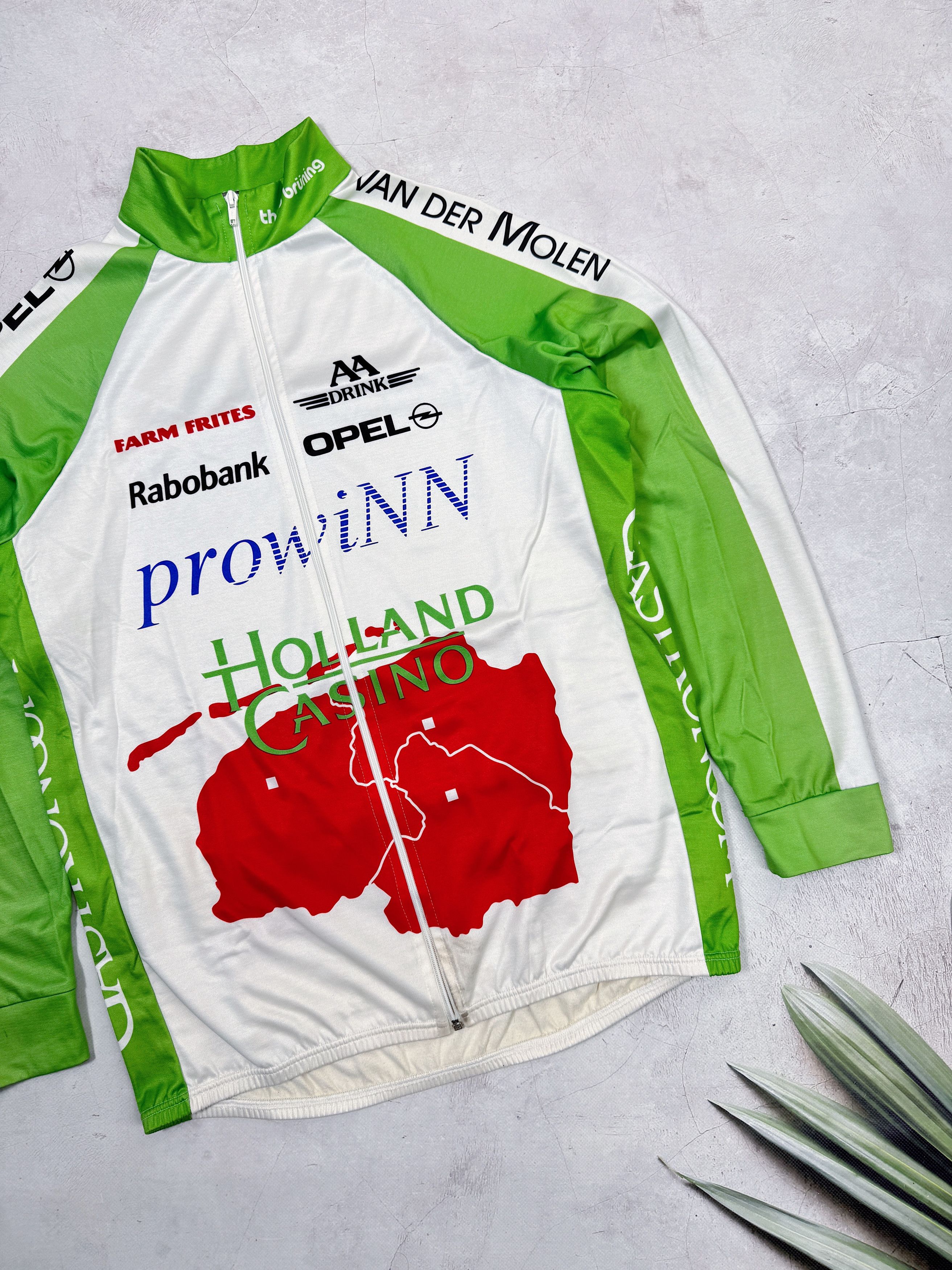 Vintage Vintage Rabobank Holland Casino Warm Cycling Jersey Opel Size US L / EU 52-54 / 3 - 4 Thumbnail