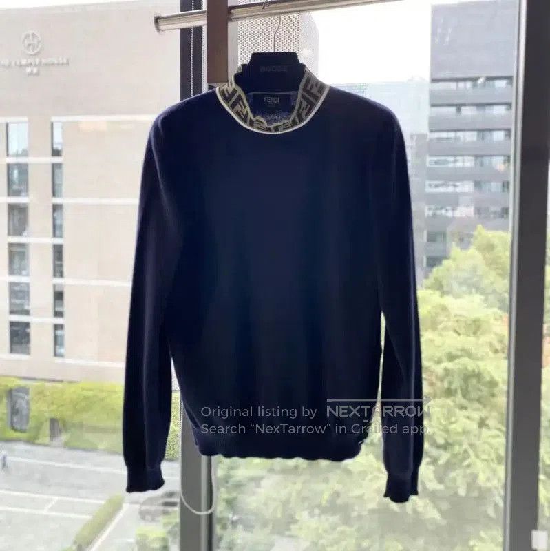 Fendi Fendi Navy Wool Women's Sweater . Size XXS / US 00 / IT 34 - 1 Thumbnail
