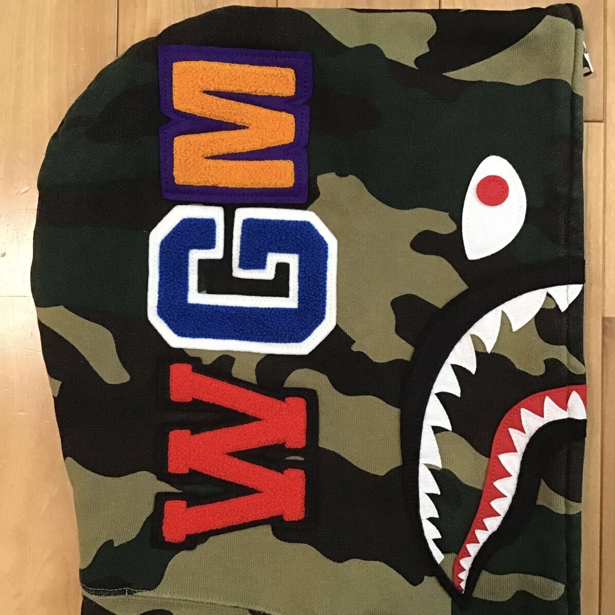 Bape × Nigo BAPE Shark full zip hoodie woodland camo a bathing ape Size US M / EU 48-50 / 2 - 4 Thumbnail
