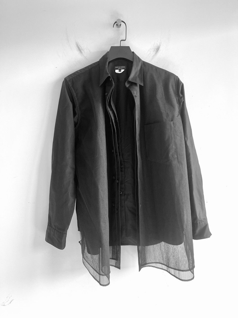 Comme des Garcons Homme Plus COMME des GARCONS PLUS Triple Layer Sheer Mesh Overlay Shirt Size US S / EU 44-46 / 1 - 2 Thumbnail