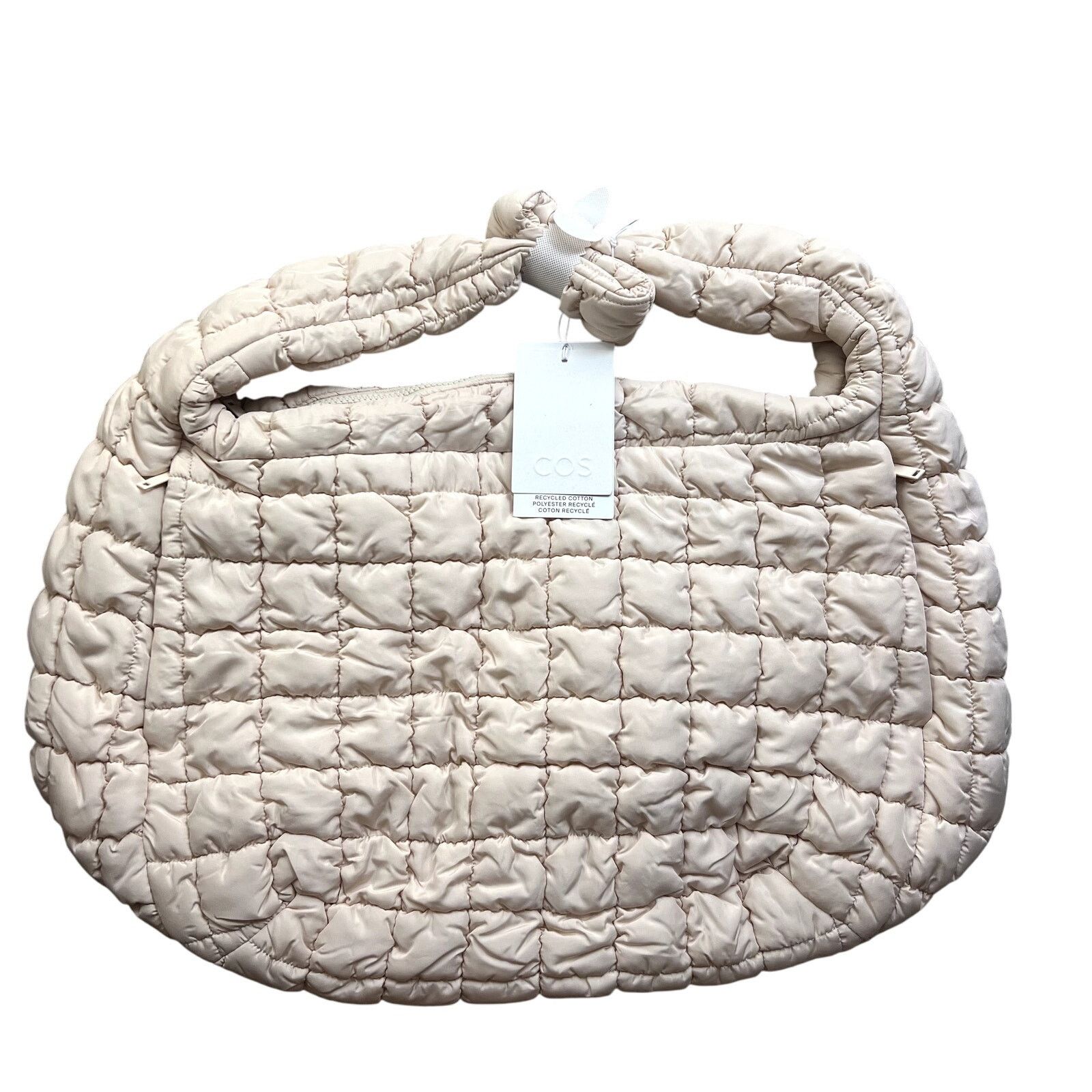 Cos COS Quilted Hobo Bag beige Size ONE SIZE - 1 Thumbnail