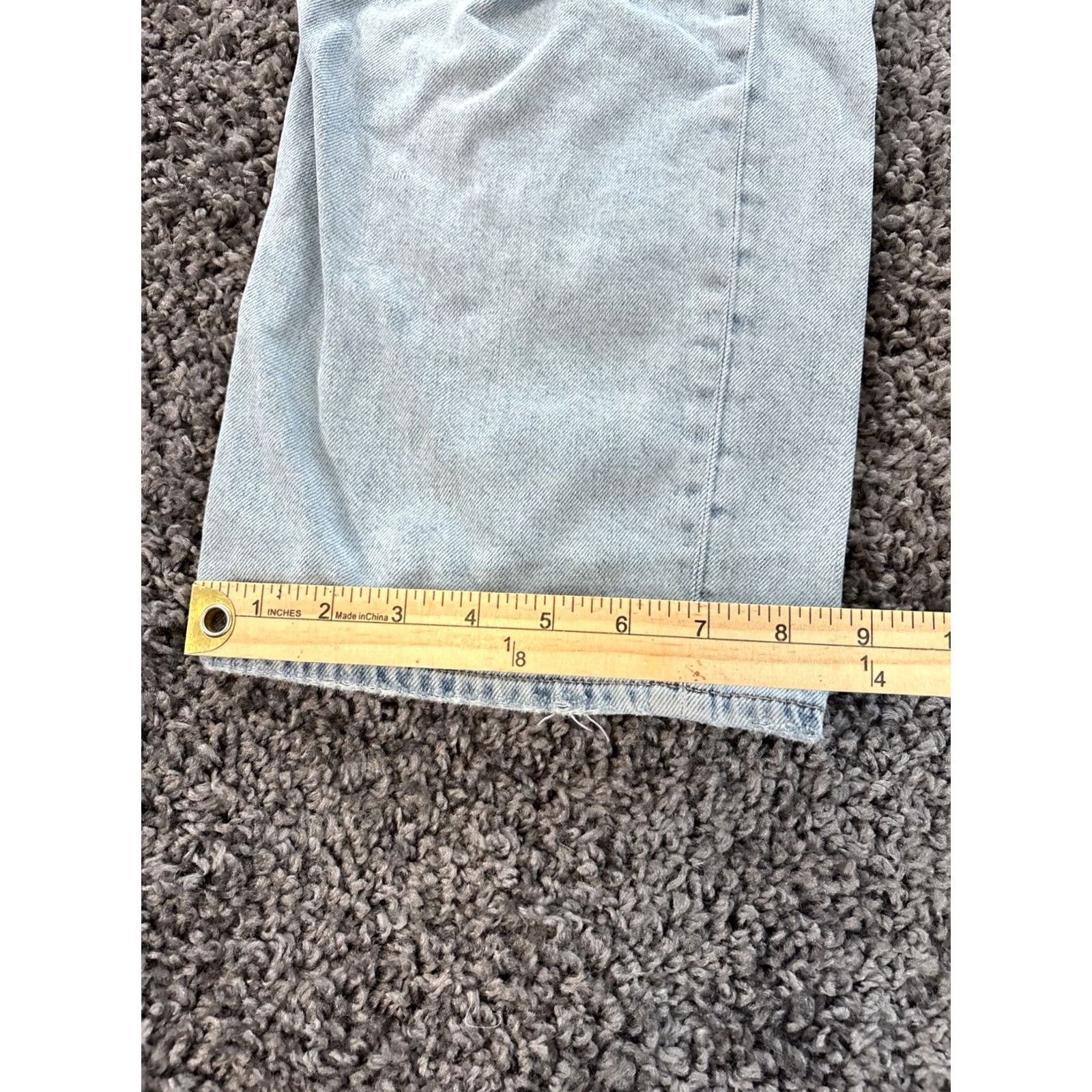 American Eagle Outfitters VINTAGE American Eagle Outfitters Jeans 14 Blue Super High Rise Baggy Wide-Leg Distressed Jeans Women 90s Y2K Curvy Model Size 36" / US 14 / IT 50 - 3 Thumbnail