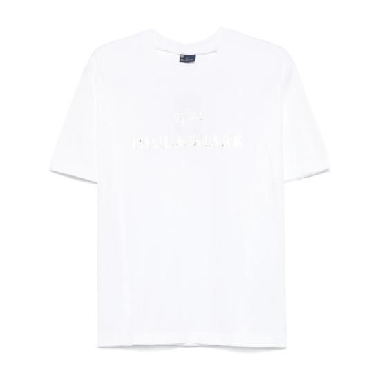 Paul & Shark PAUL & SHARK Men T-Shirts C0P1239 10E WHITE Size US XXL / EU 58 / 5 - 1 Thumbnail