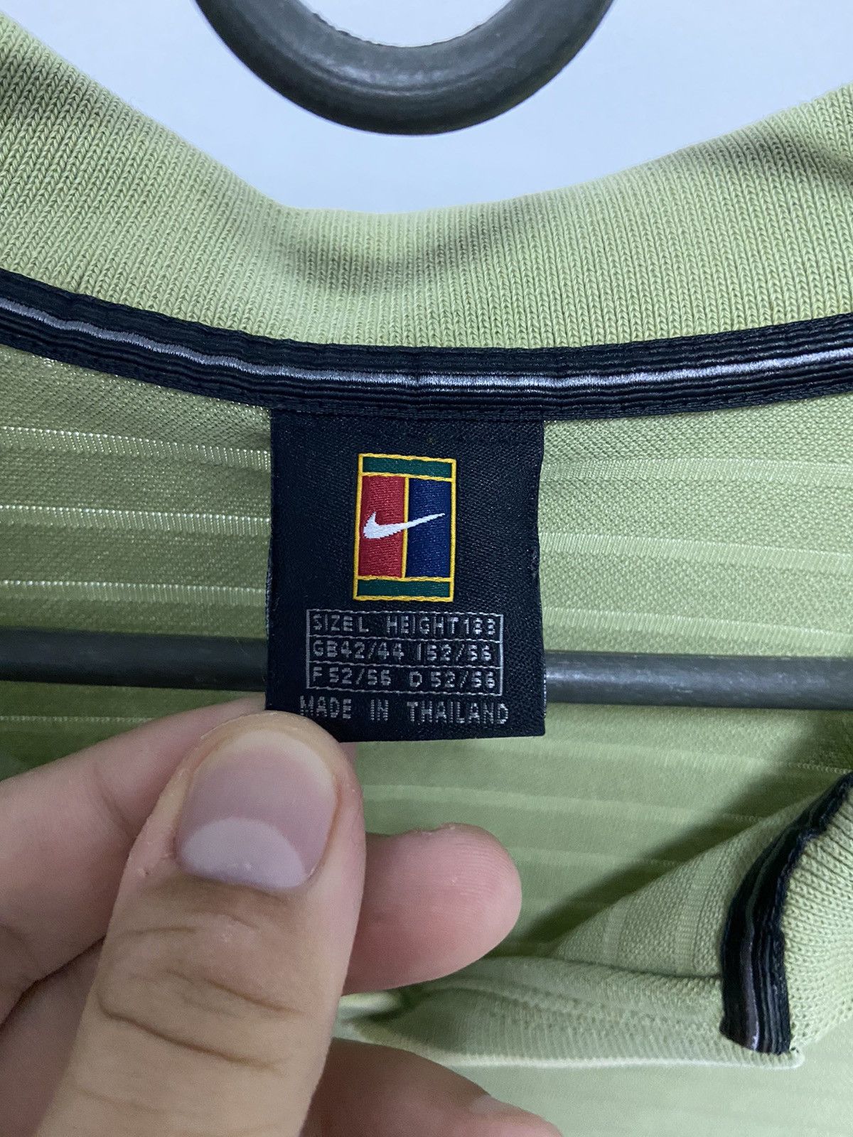 Nike × Vintage Nike Court Vintage Small logo T Shirt Polo Tennis Size US L / EU 52-54 / 3 - 6 Thumbnail