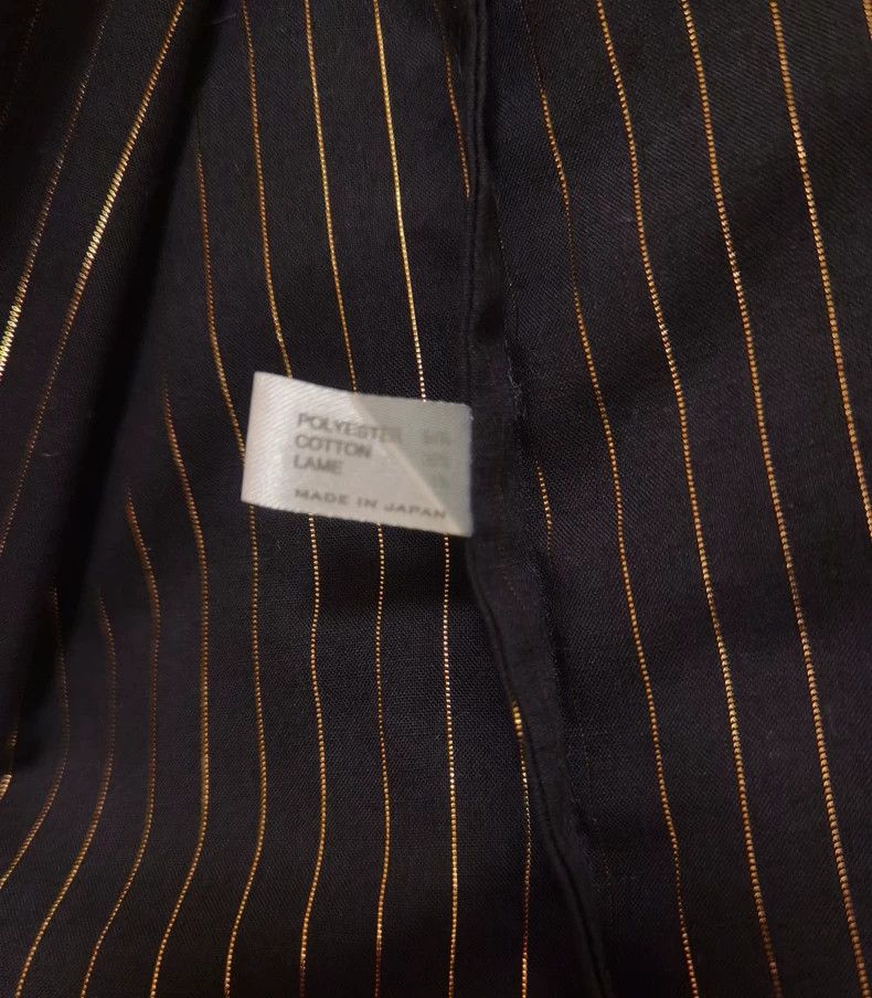 Number (N)ine Number (N)ine 02 Gold thread shirt striped three-quarter sl Size US L / EU 52-54 / 3 - 6 Thumbnail