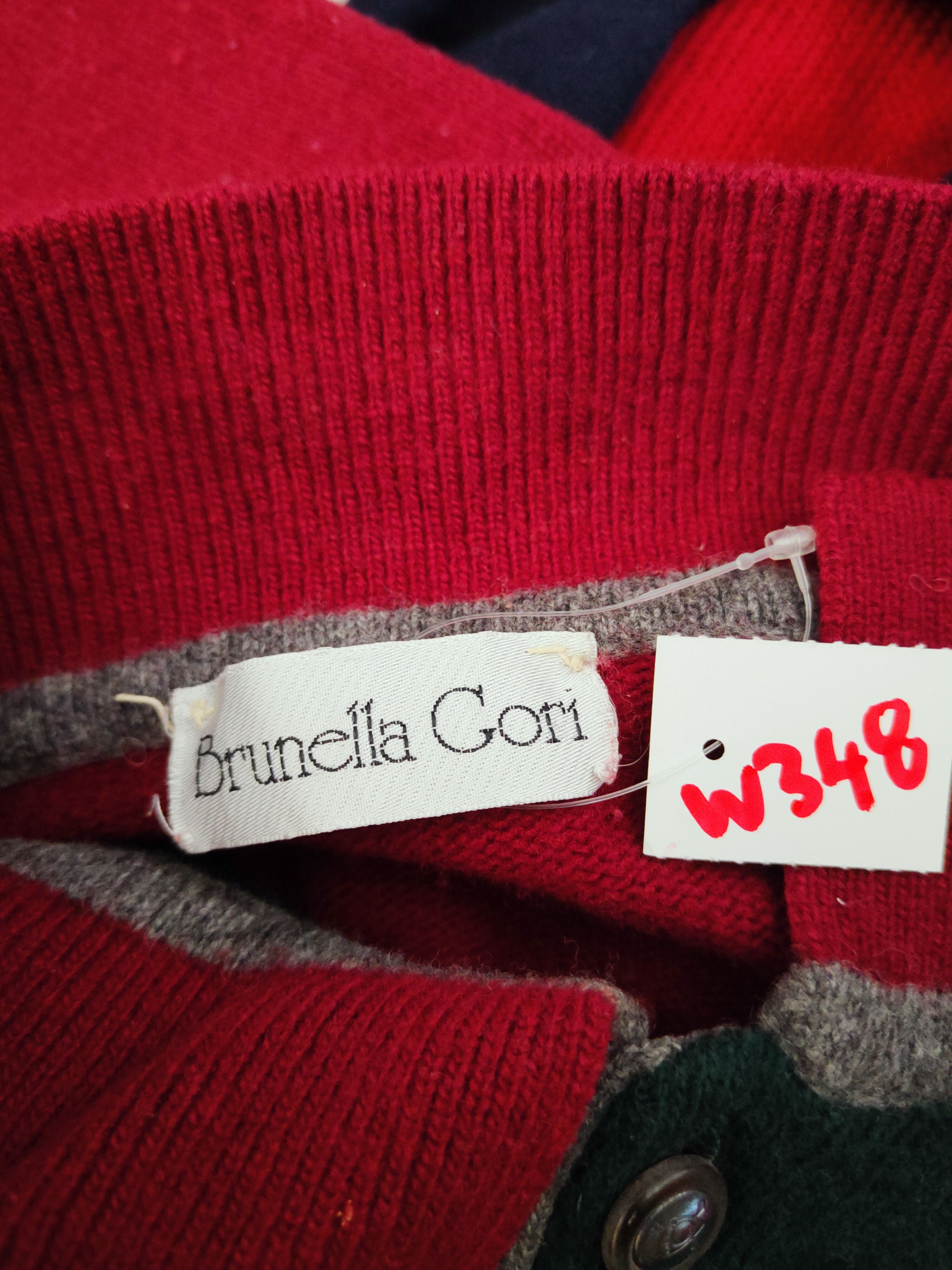 Homespun Knitwear × Vintage Brunella Gori Red Knitwear vintage Sweatshirts #W348 Size US M / EU 48-50 / 2 - 13 Thumbnail