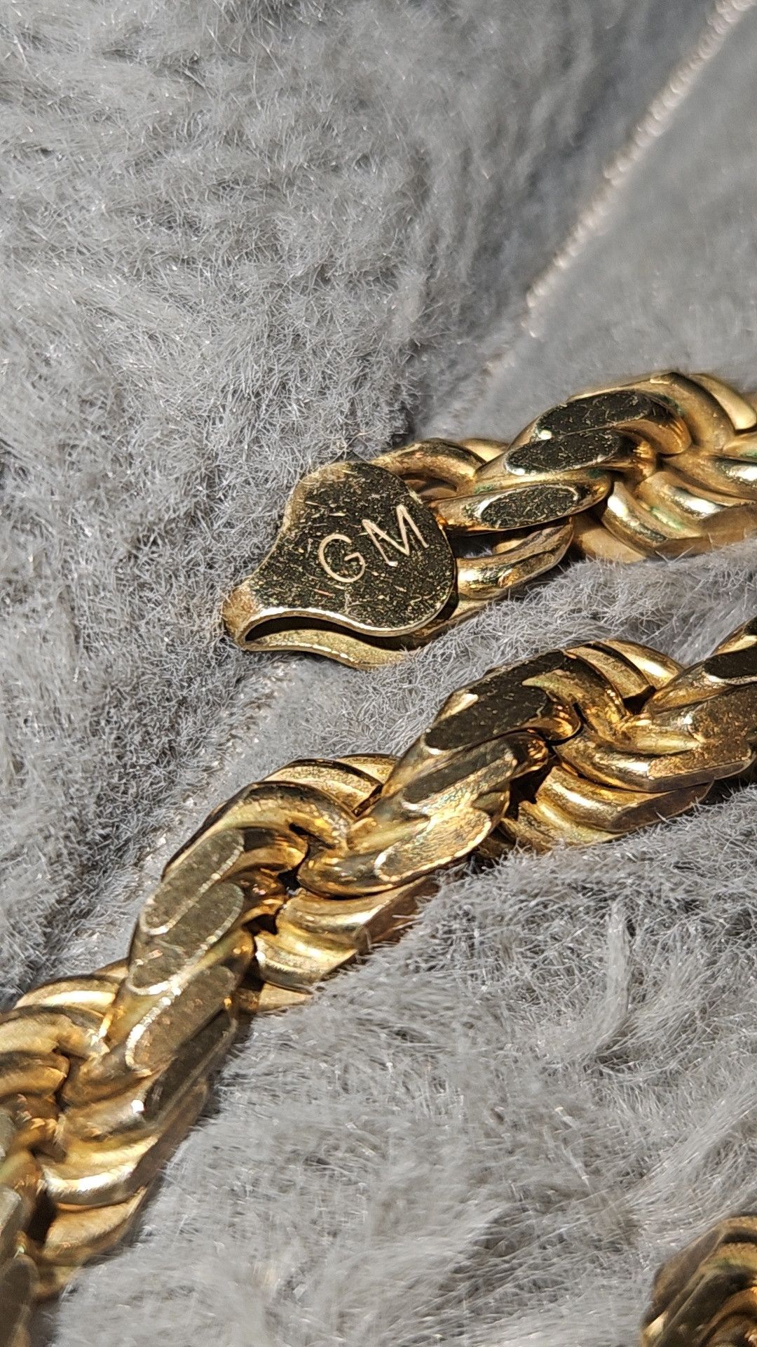 Other Diamond Cut Rope Chain Soild 925 Silver with gold plating Size ONE SIZE - 3 Thumbnail