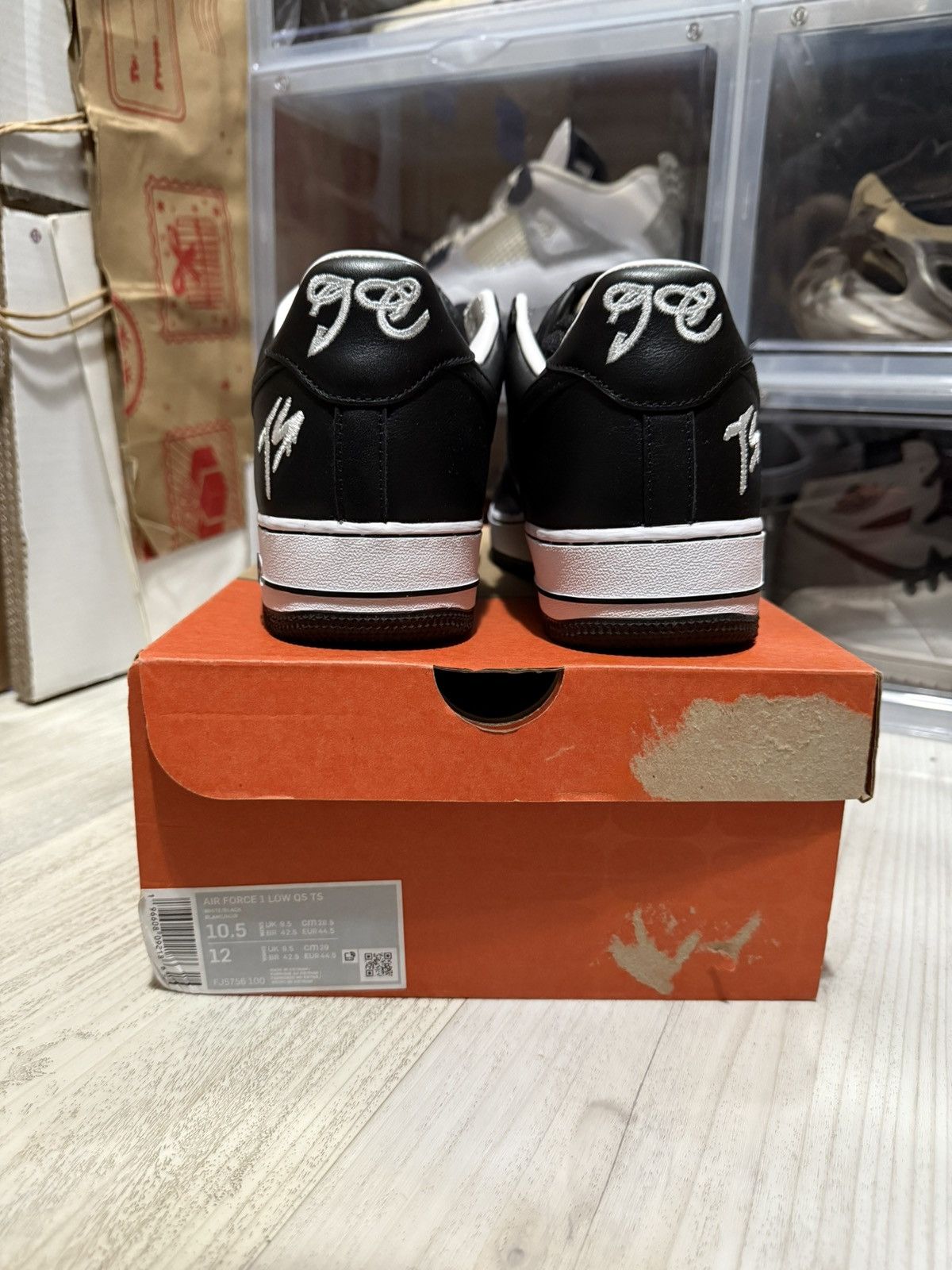 Nike Nike Air Force 1 Low QS Terror Squad Blackout Size US 10.5 / EU 43-44 - 5 Thumbnail