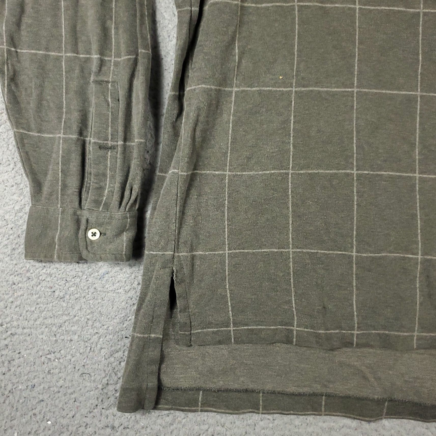 Ralph Lauren Ralph Lauren Polo Shirt Mens Large Gray Check Pony Casual Long Sleeve Shirt L Gray Polo Mens Size US L / EU 52-54 / 3 - 3 Thumbnail