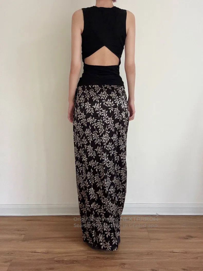 Yohji Yamamoto Yohji Yamamoto size m Satin printed skirt Size 25" / US 0 / IT 36 - 6 Thumbnail
