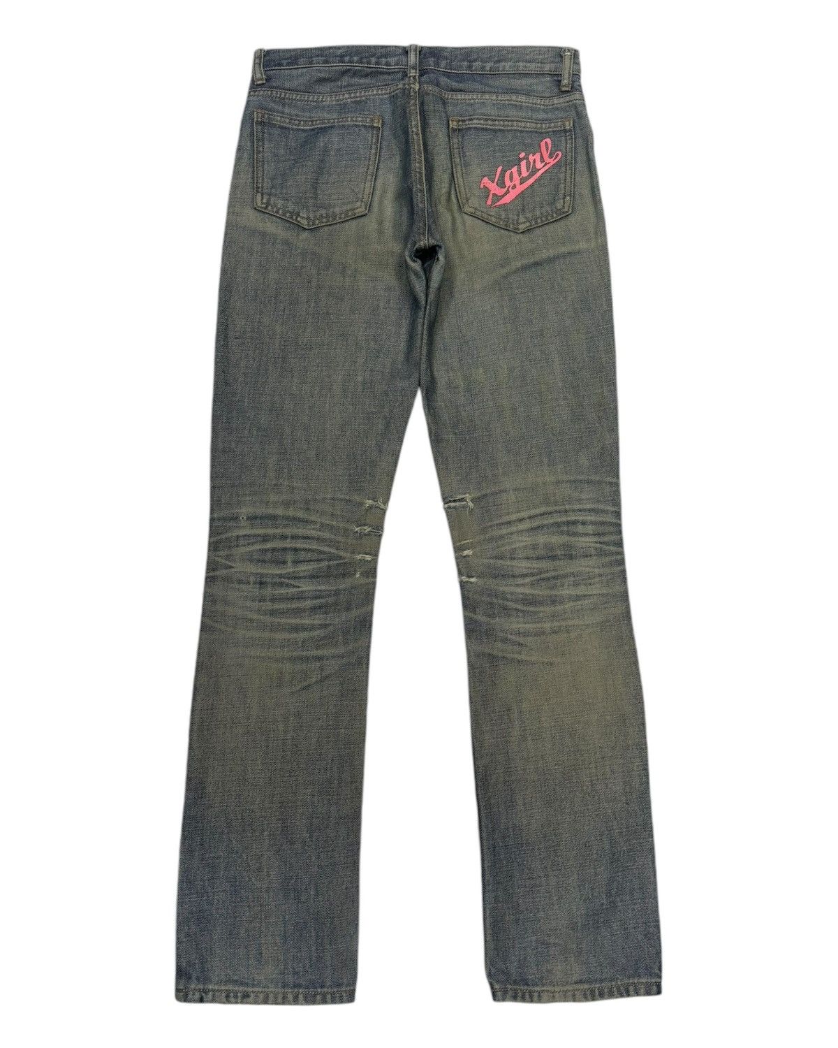 If Six Was Nine 🔥X-Girl Rusty Distressed Denim Jeans Size 28" / US 6 / IT 42 - 8 Thumbnail
