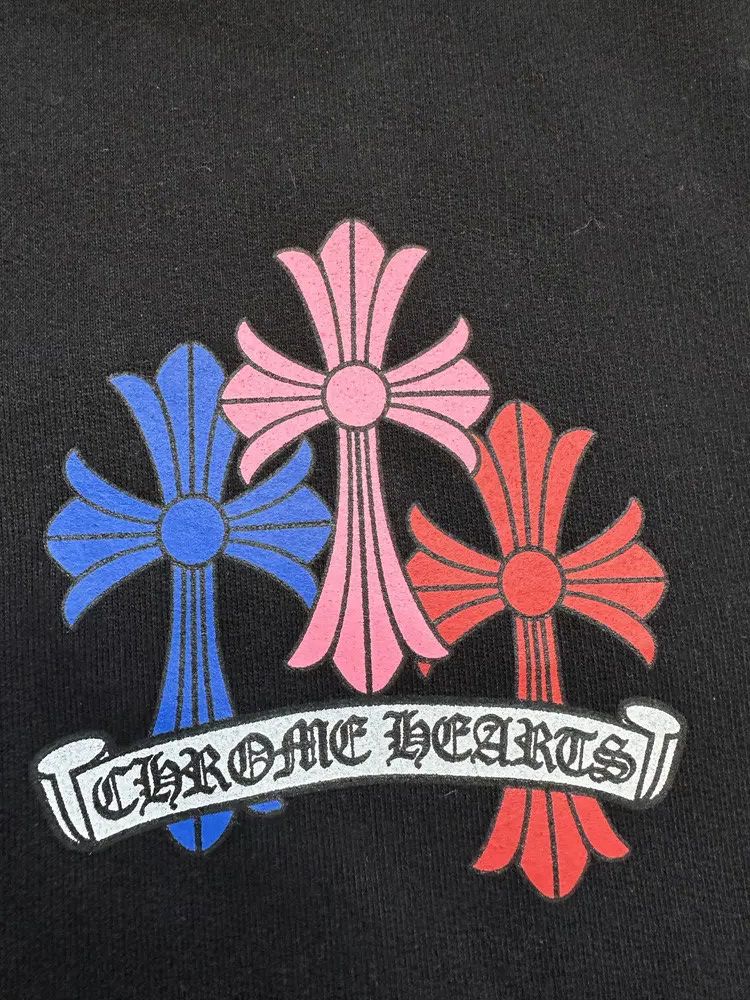 Chrome Hearts Chrome Hearts Multi-Color Cross Logo Zip Up Hoodie Size US L / EU 52-54 / 3 - 6 Thumbnail