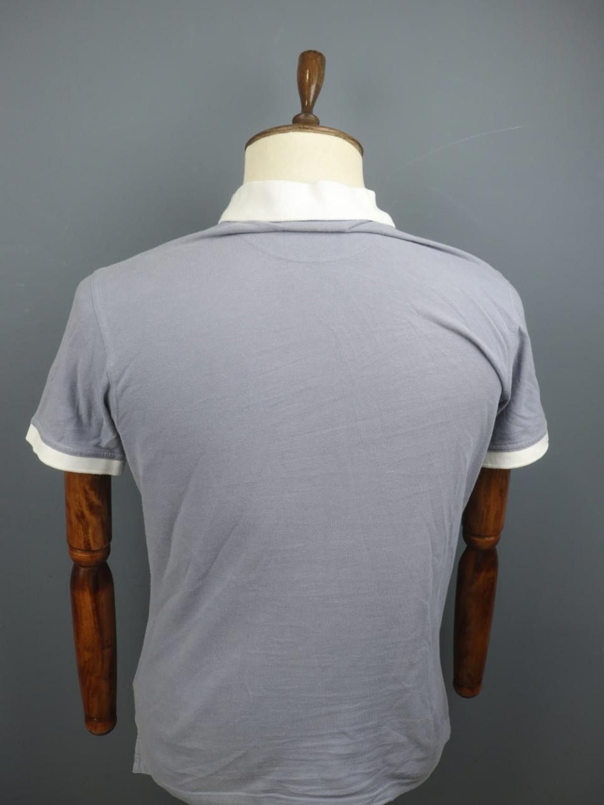 Barbour Barbour Gray 100% Cotton Collared Casual Polo Shirt Size M Size US M / EU 48-50 / 2 - 2 Thumbnail