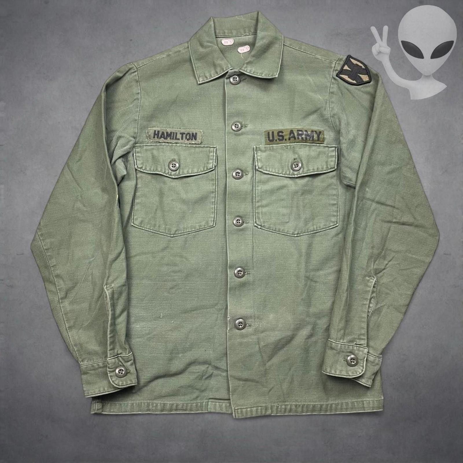 Other Vietnam War US Army OG-107 Type III Utility Shirt Medium Size US M / EU 48-50 / 2 - 1 Thumbnail